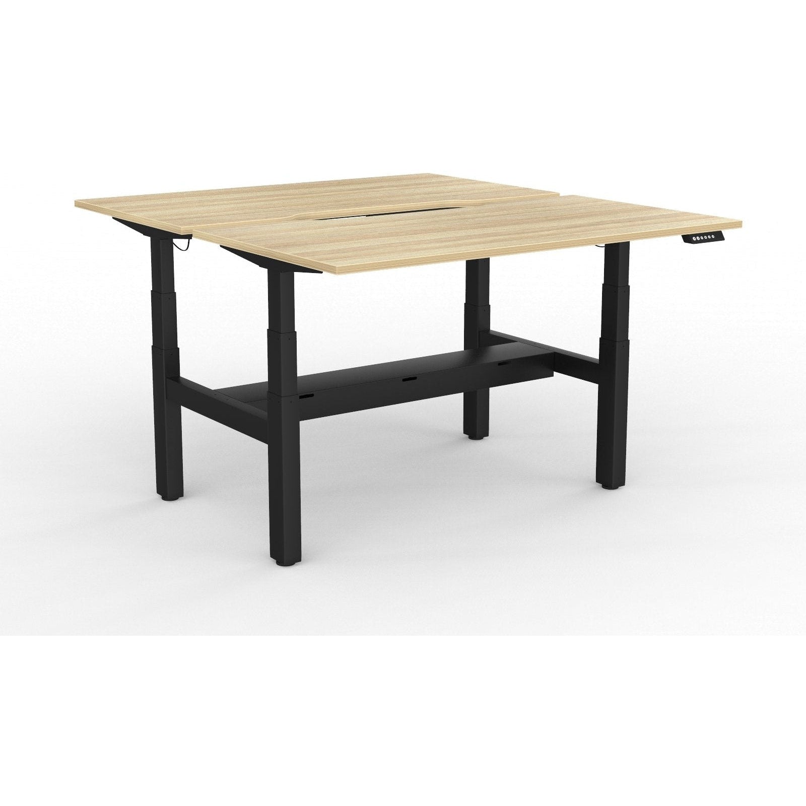 Agile+ Electric Height Adjustable 2 Person Double Sided Workstation