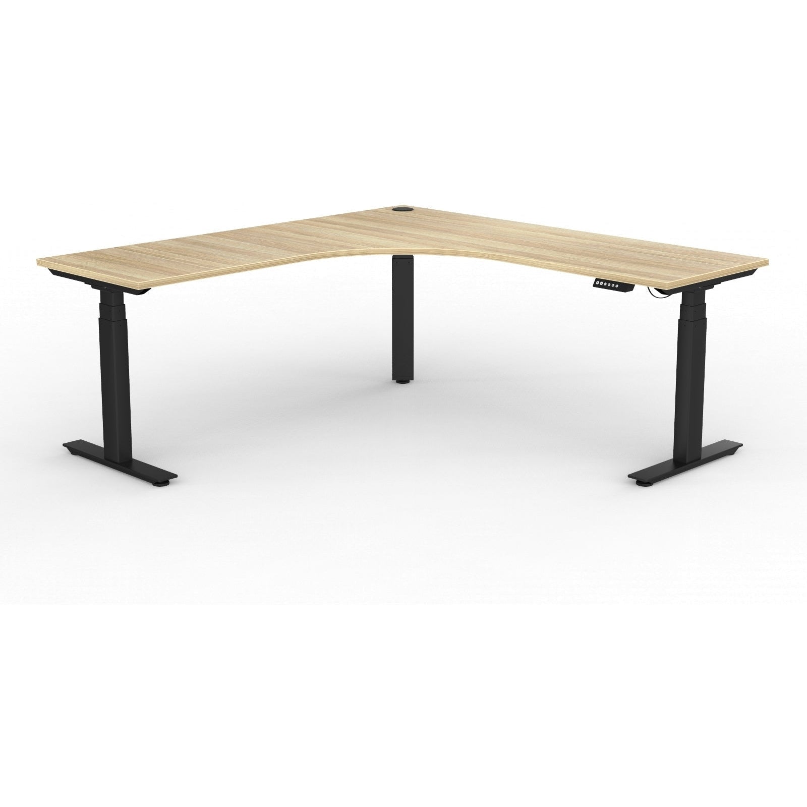 Agile+ Electric Height Adjustable Corner Workstation
