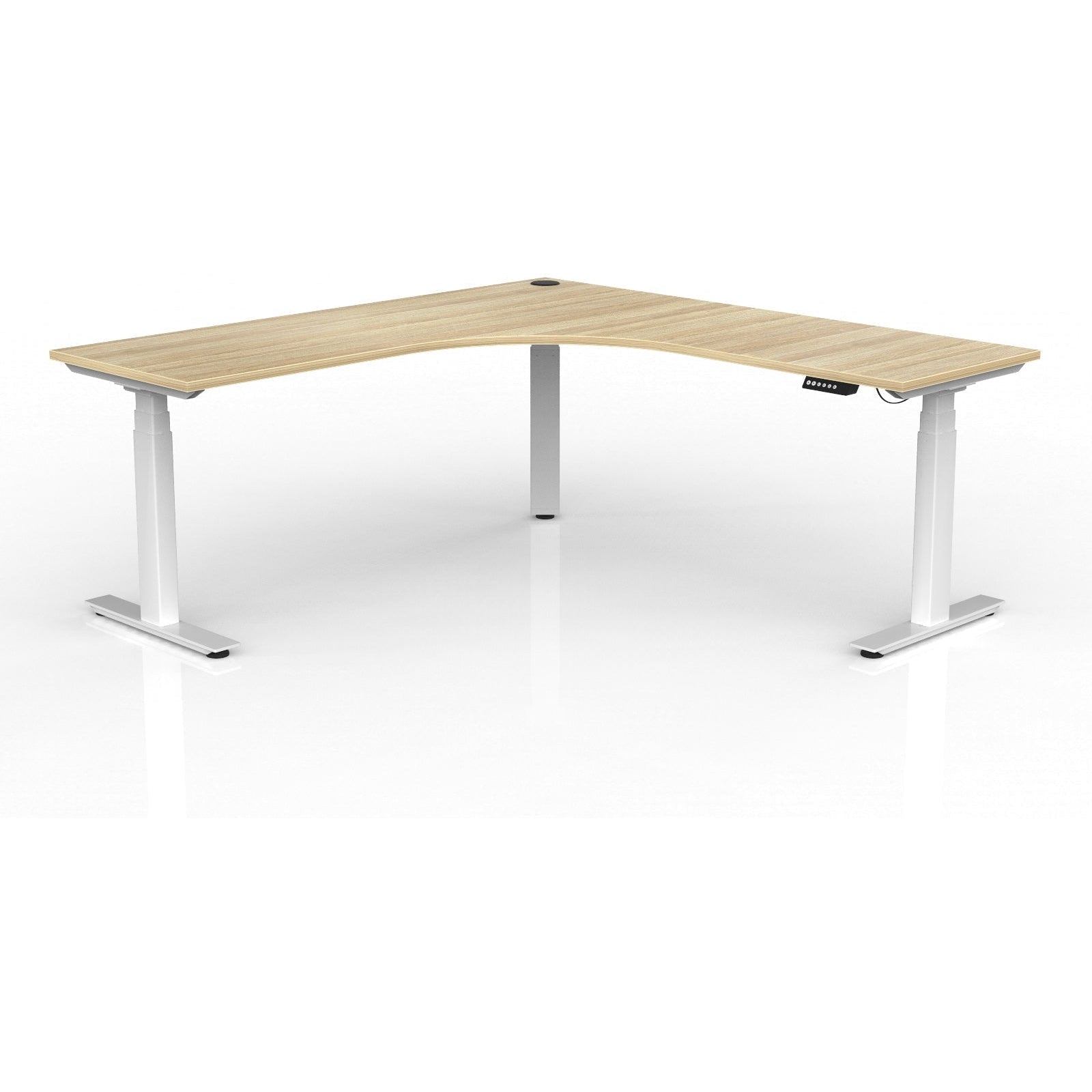 Agile+ Electric Height Adjustable Corner Workstation