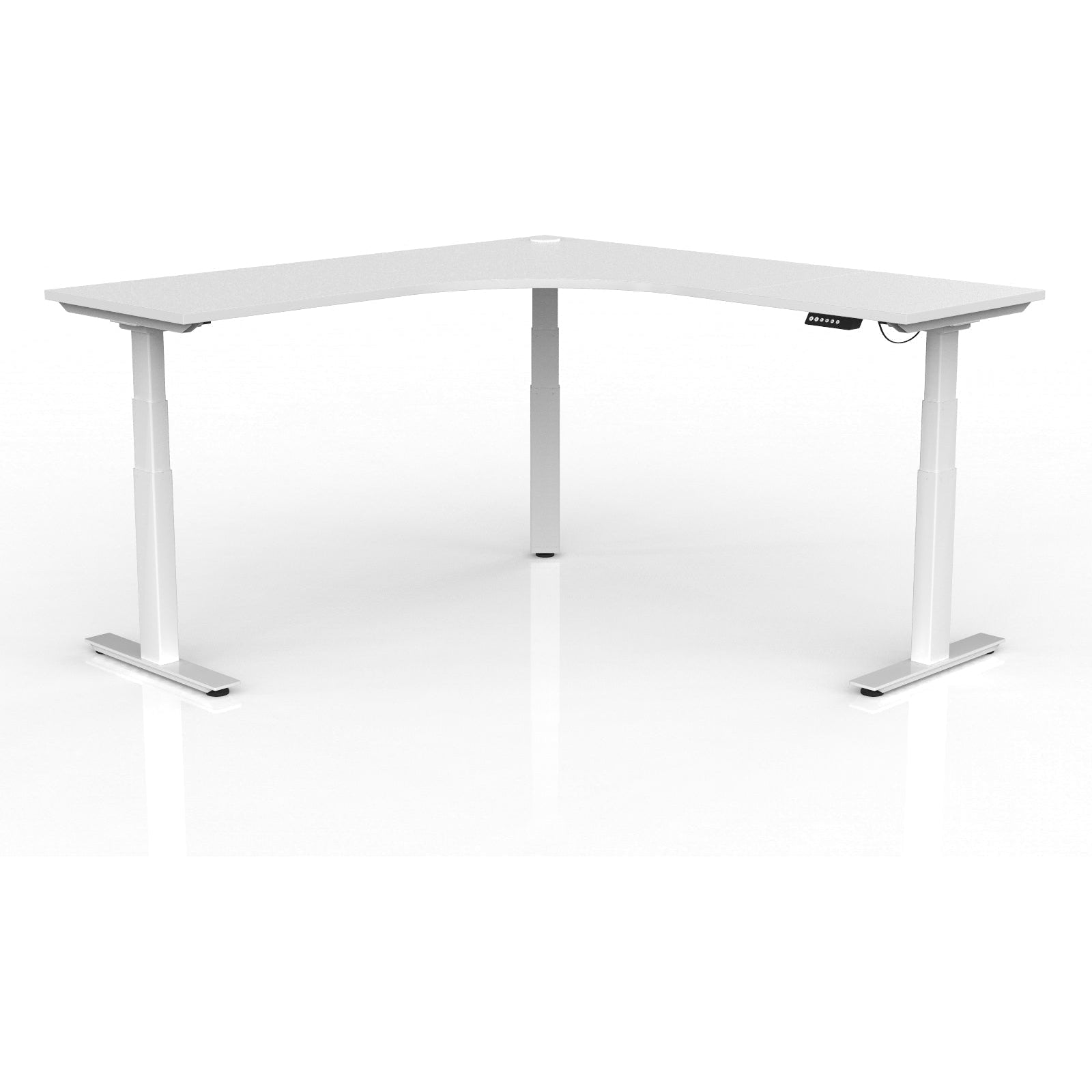 Agile+ Electric Height Adjustable Corner Workstation