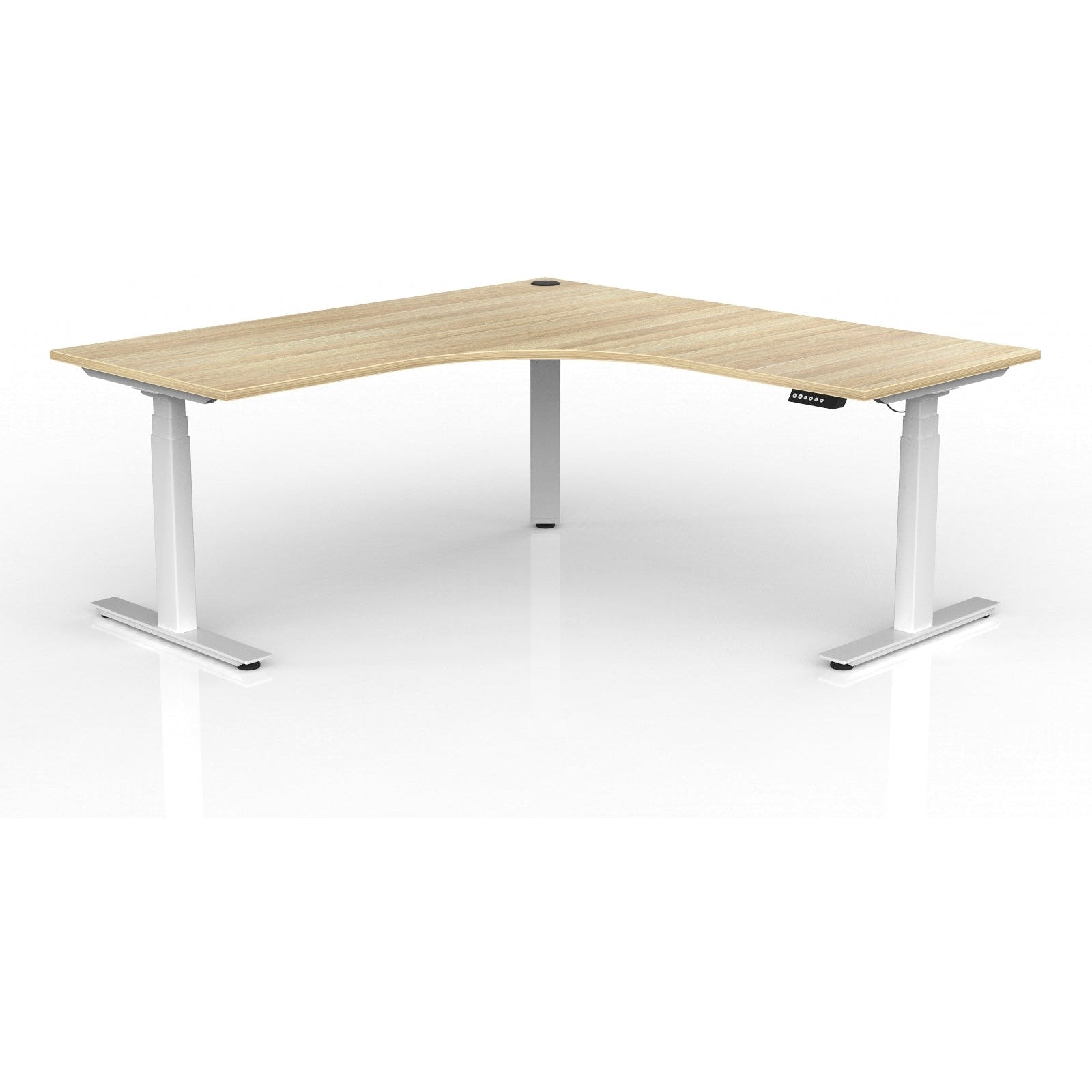 Agile+ Electric Height Adjustable Corner Workstation