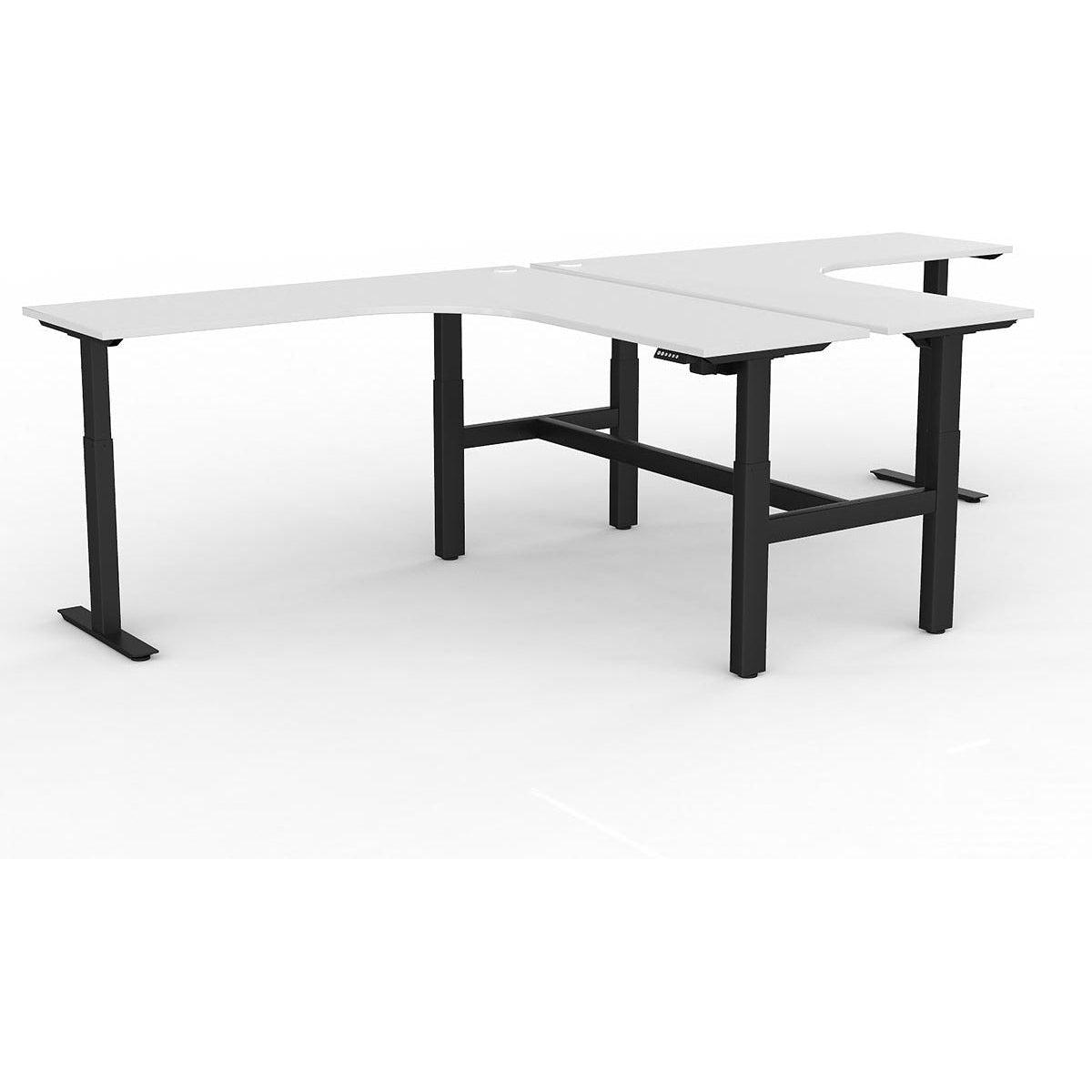 Agile Electric 2-Column 90° Shared Workstation