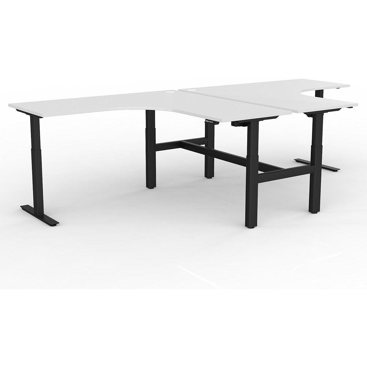 Agile Electric 2-Column 90° Shared Workstation