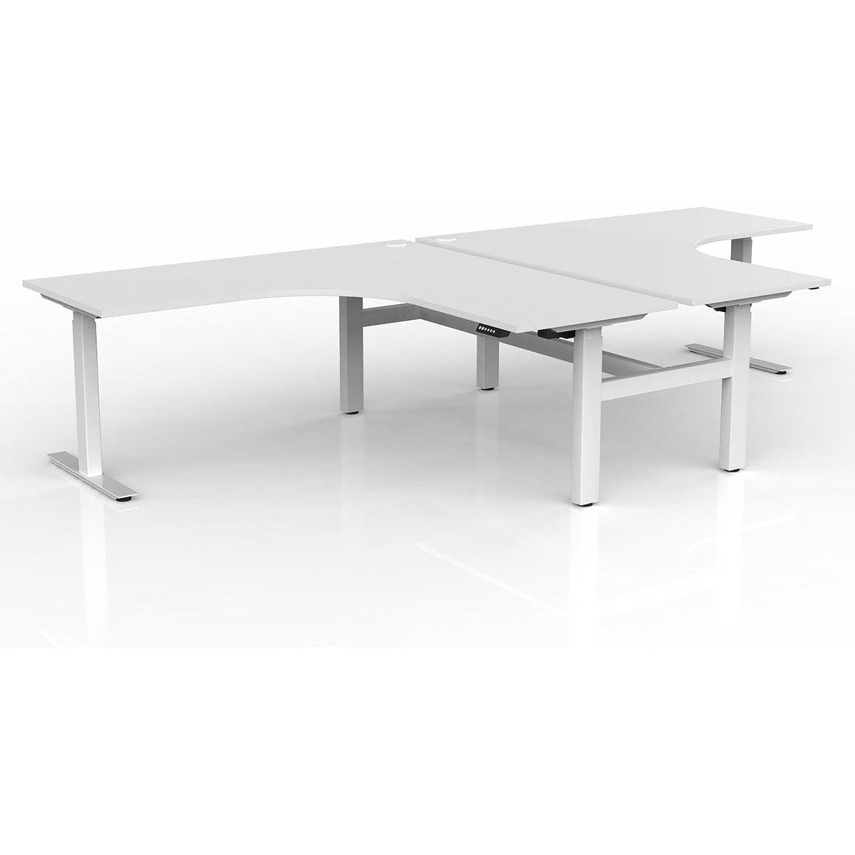 Agile Electric 2-Column 90° Shared Workstation
