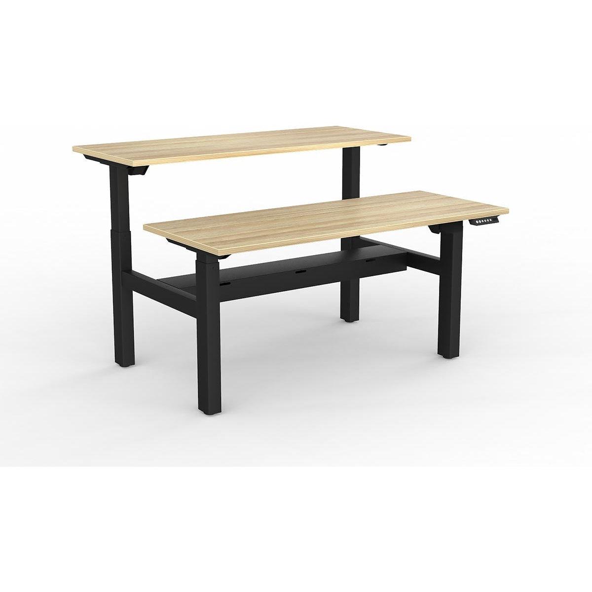 Agile 2-Column Electric Shared Desk - Cable Tray