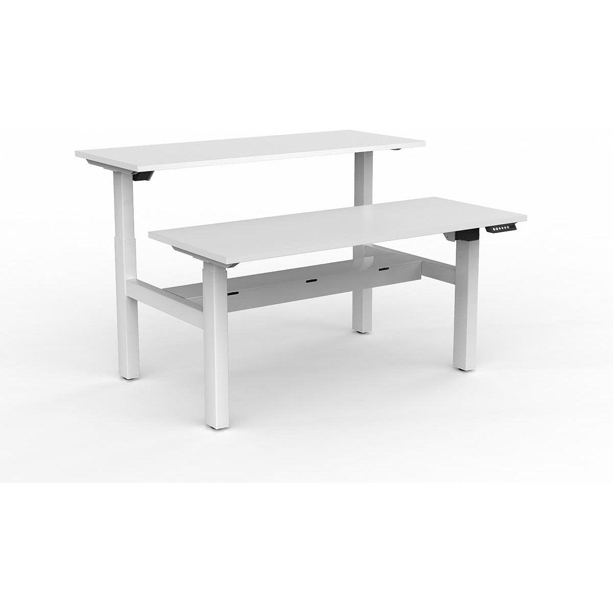 Agile 2-Column Electric Shared Desk - Cable Tray