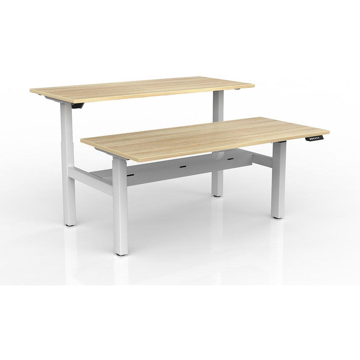 Agile 2-Column Electric Shared Desk - Cable Tray