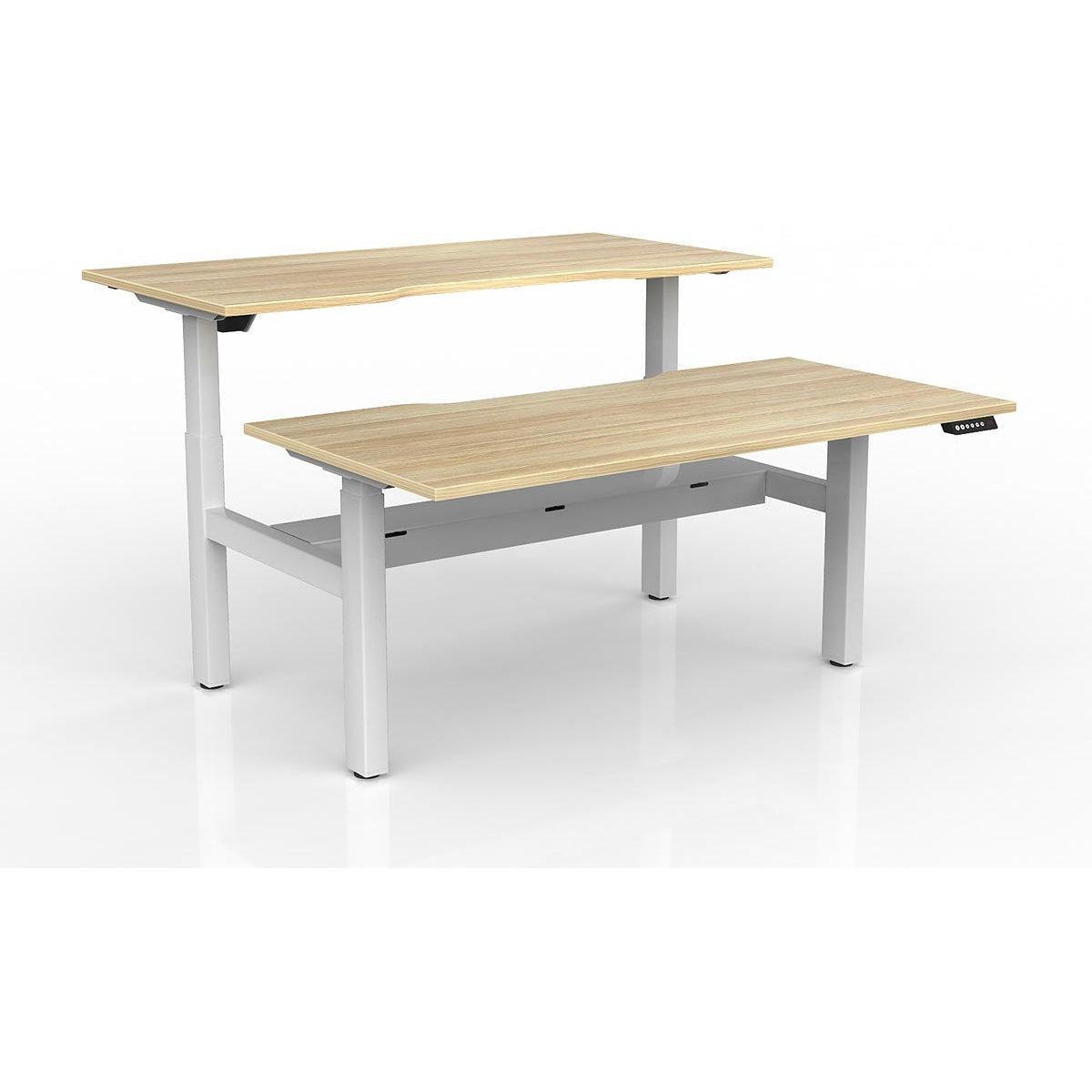 Agile 2-Column Electric Shared Desk - Cable Tray