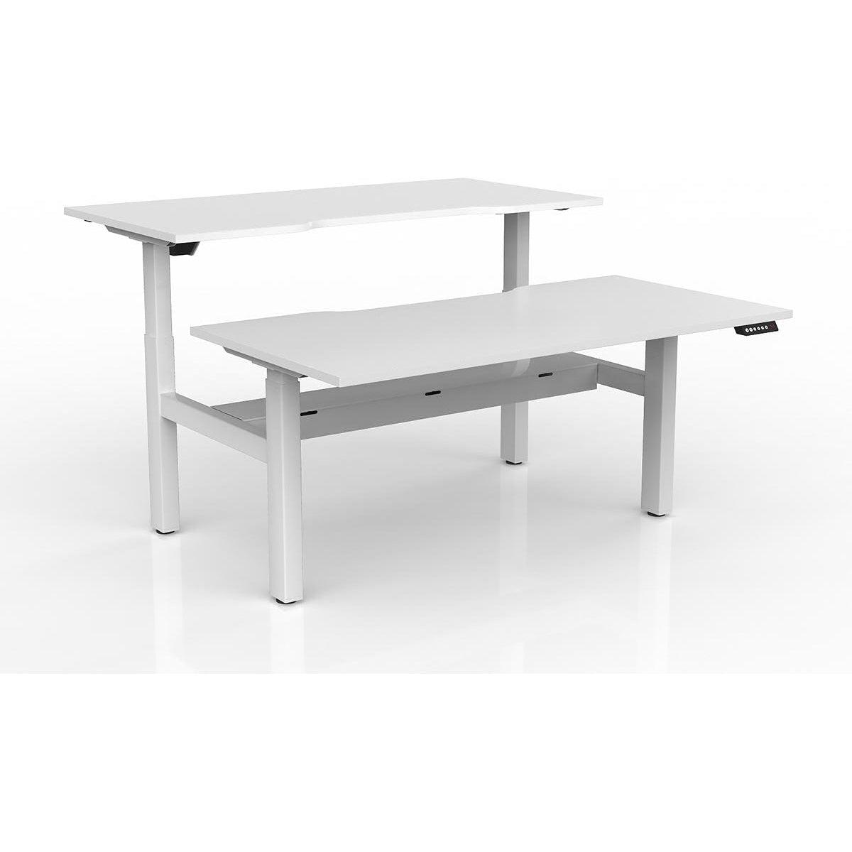 Agile 2-Column Electric Shared Desk - Cable Tray