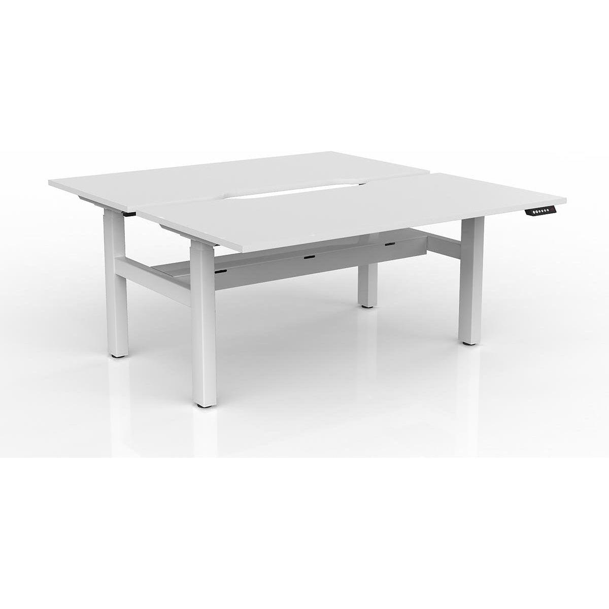Agile 2-Column Electric Shared Desk - Cable Tray
