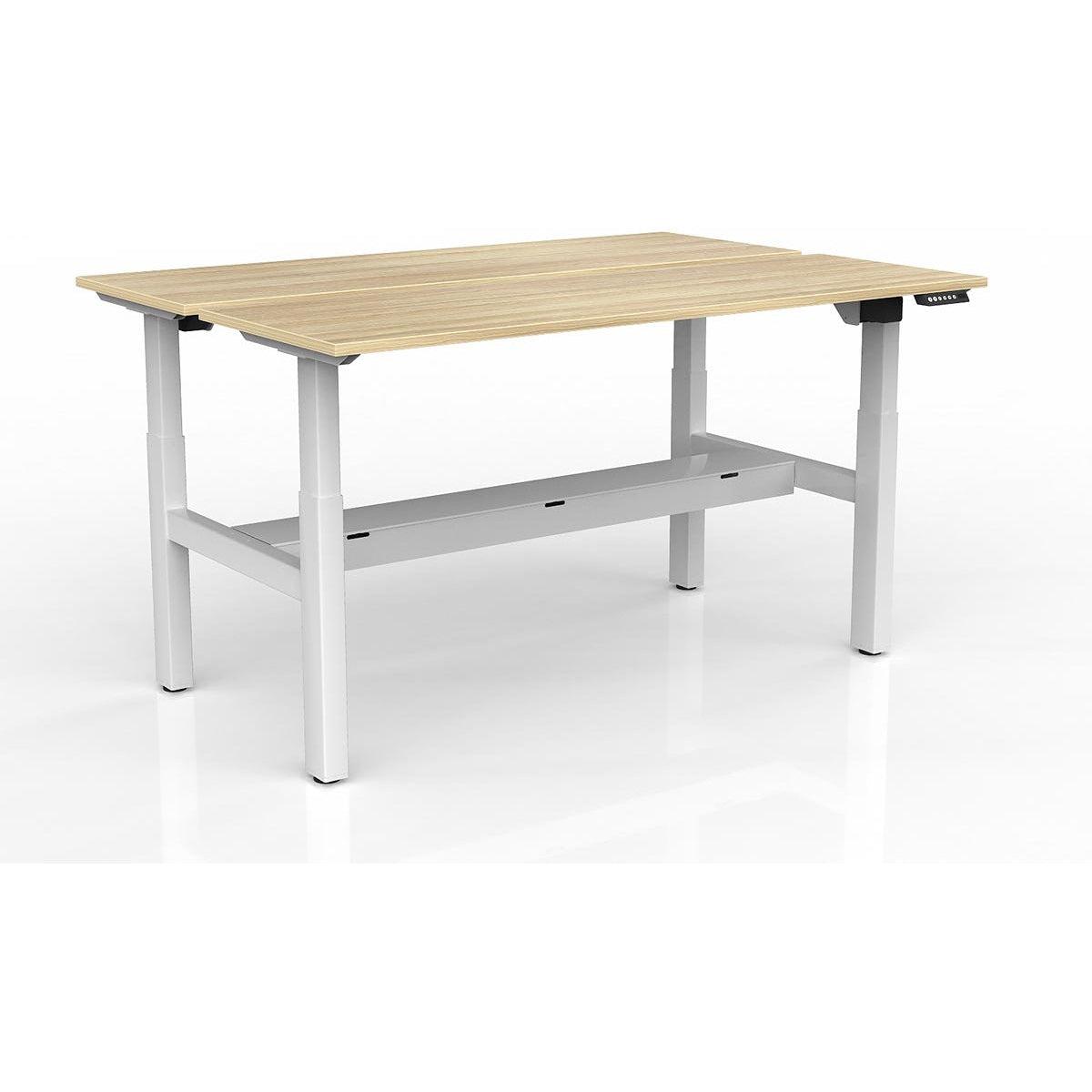 Agile 2-Column Electric Shared Desk - Cable Tray