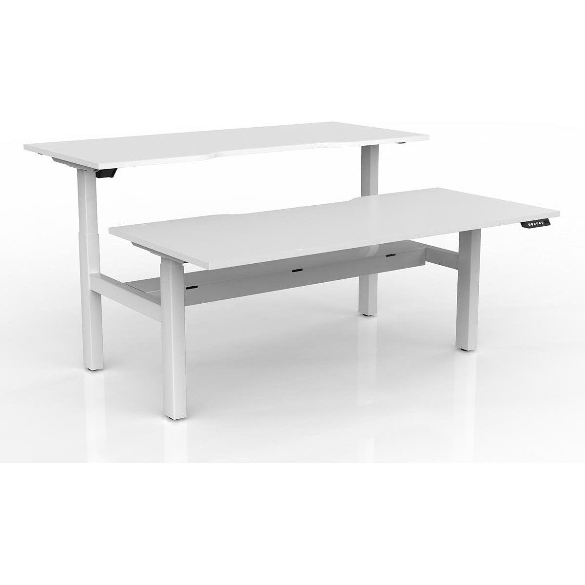 Agile 2-Column Electric Shared Desk - Cable Tray