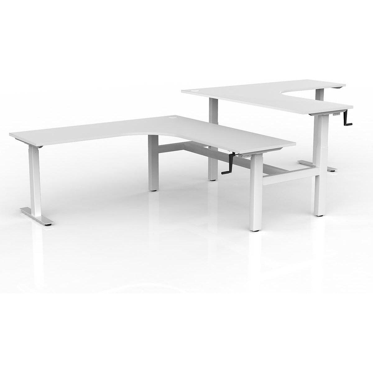 Agile Winder Adjust 90° Shared Workstation