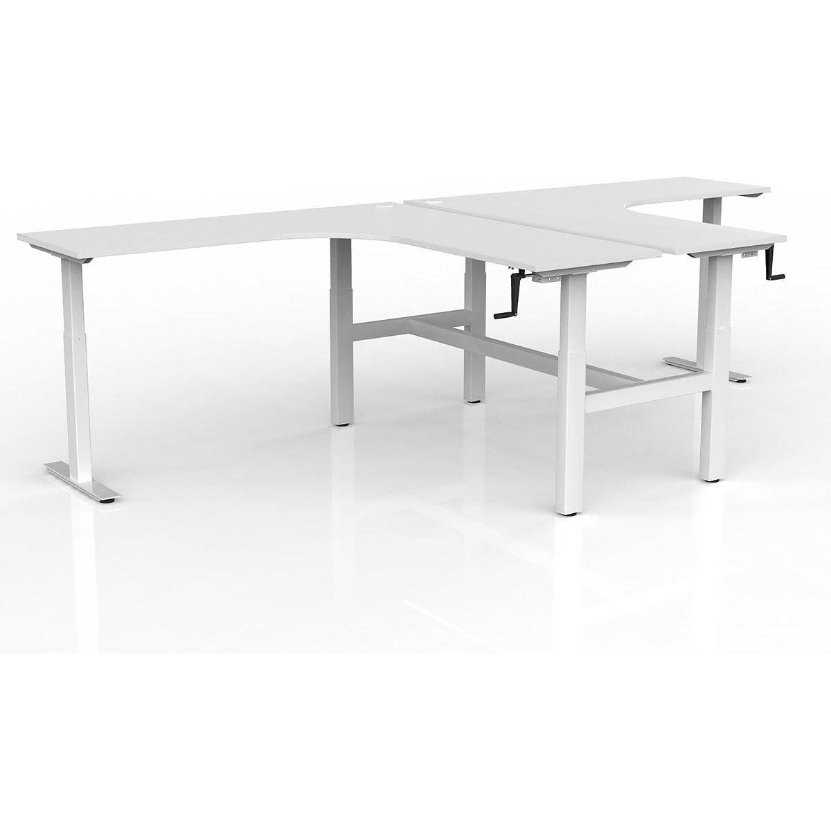 Agile Winder Adjust 90° Shared Workstation