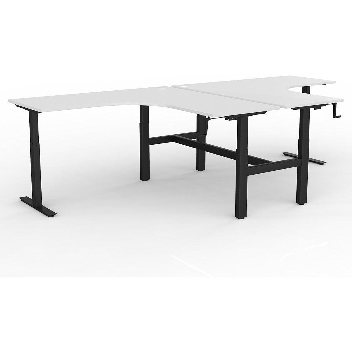 Agile Winder Adjust 90° Shared Workstation