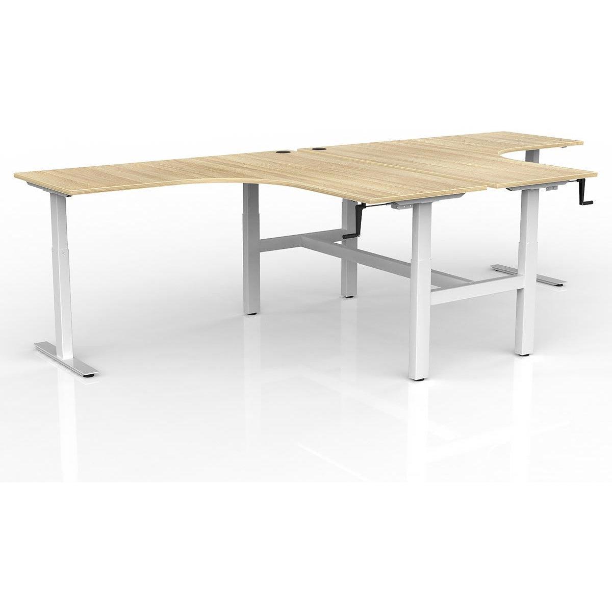 Agile Winder Adjust 90° Shared Workstation