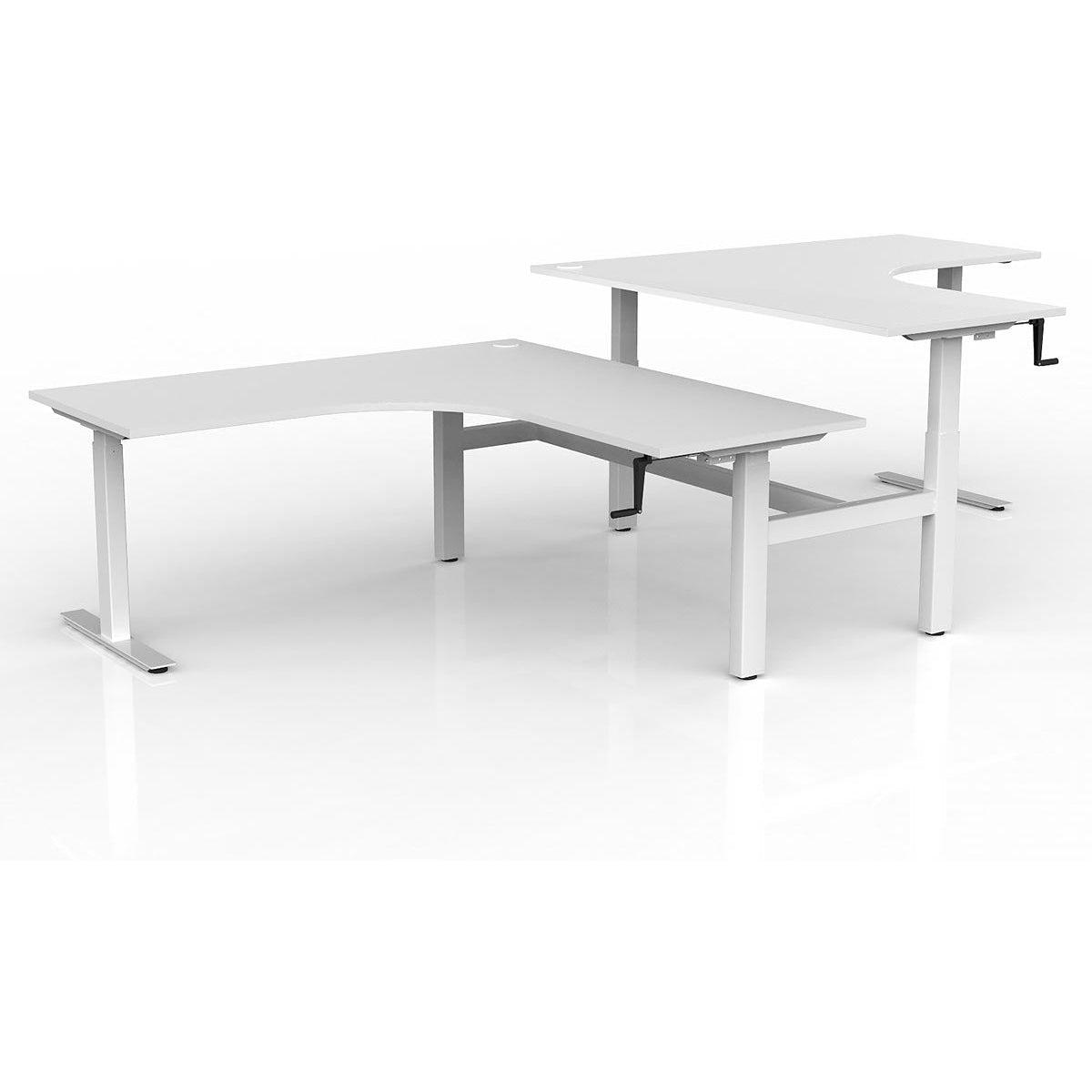 Agile Winder Adjust 90° Shared Workstation