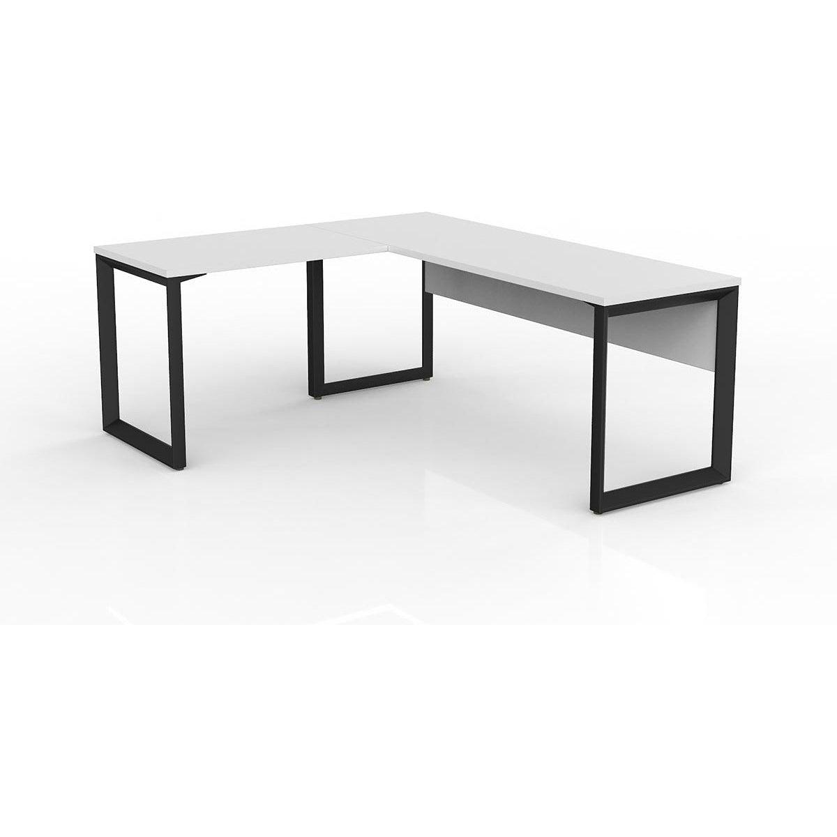 Anvil Desk with Return and Modesty - Left Hand