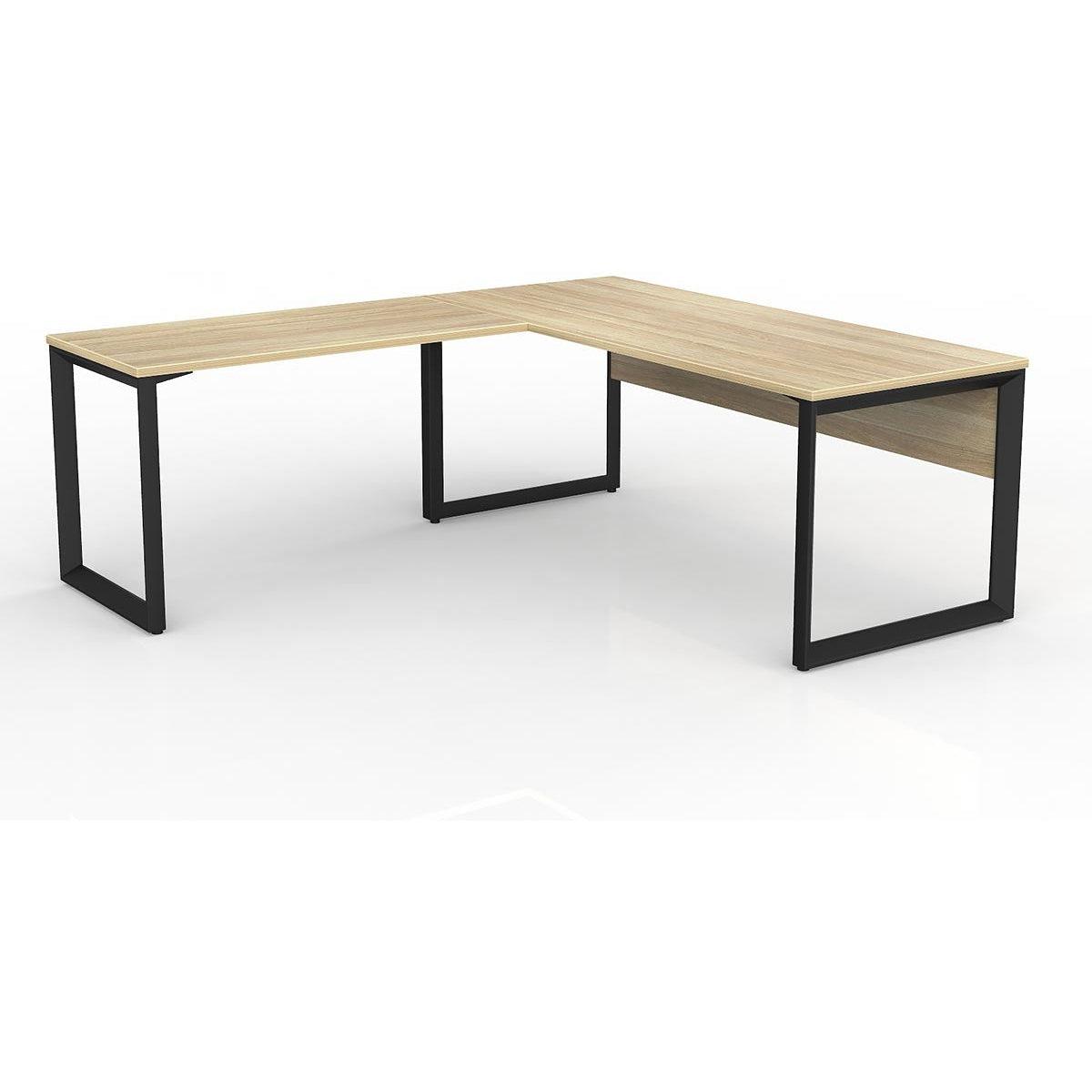 Anvil Desk with Return and Modesty - Left Hand