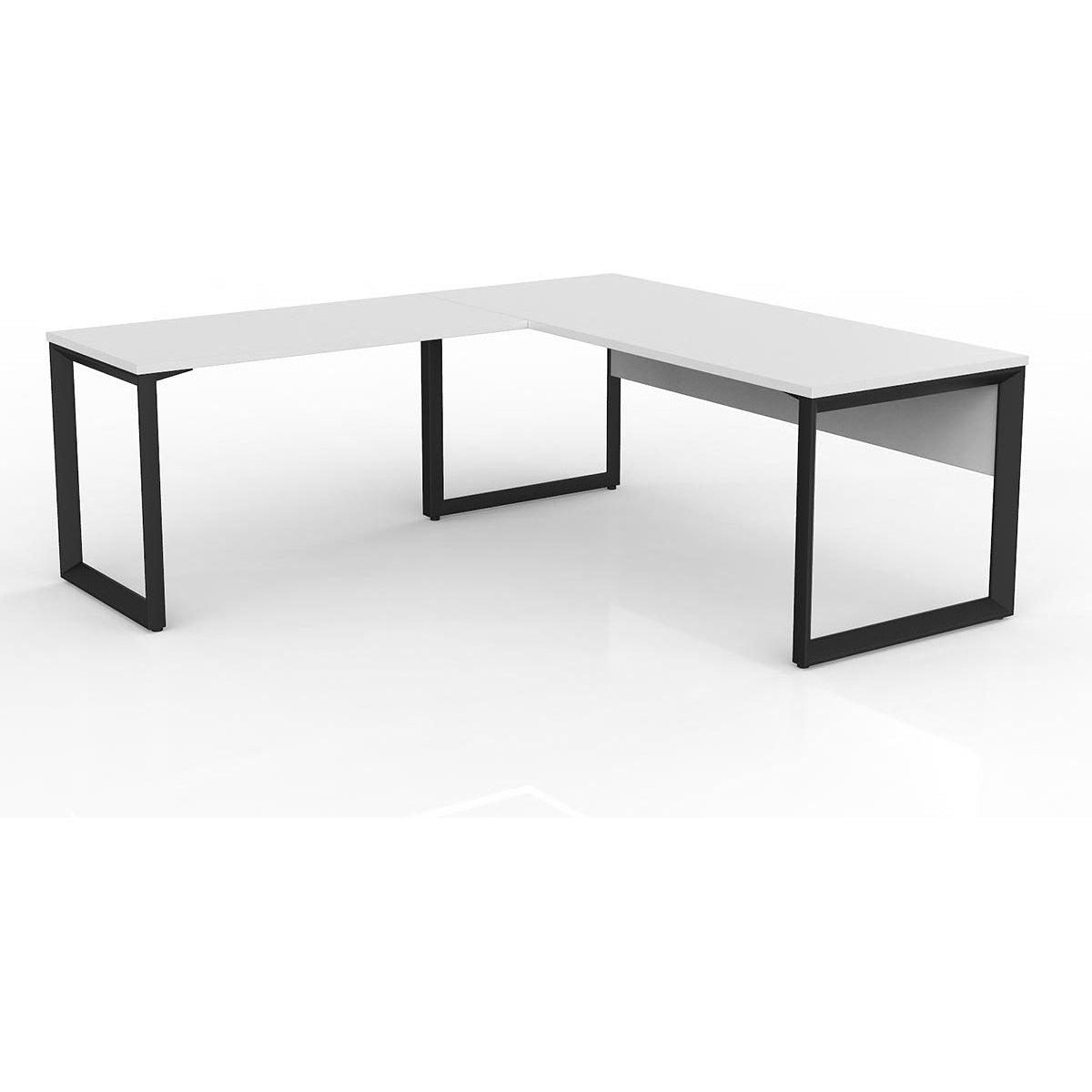 Anvil Desk with Return and Modesty - Left Hand