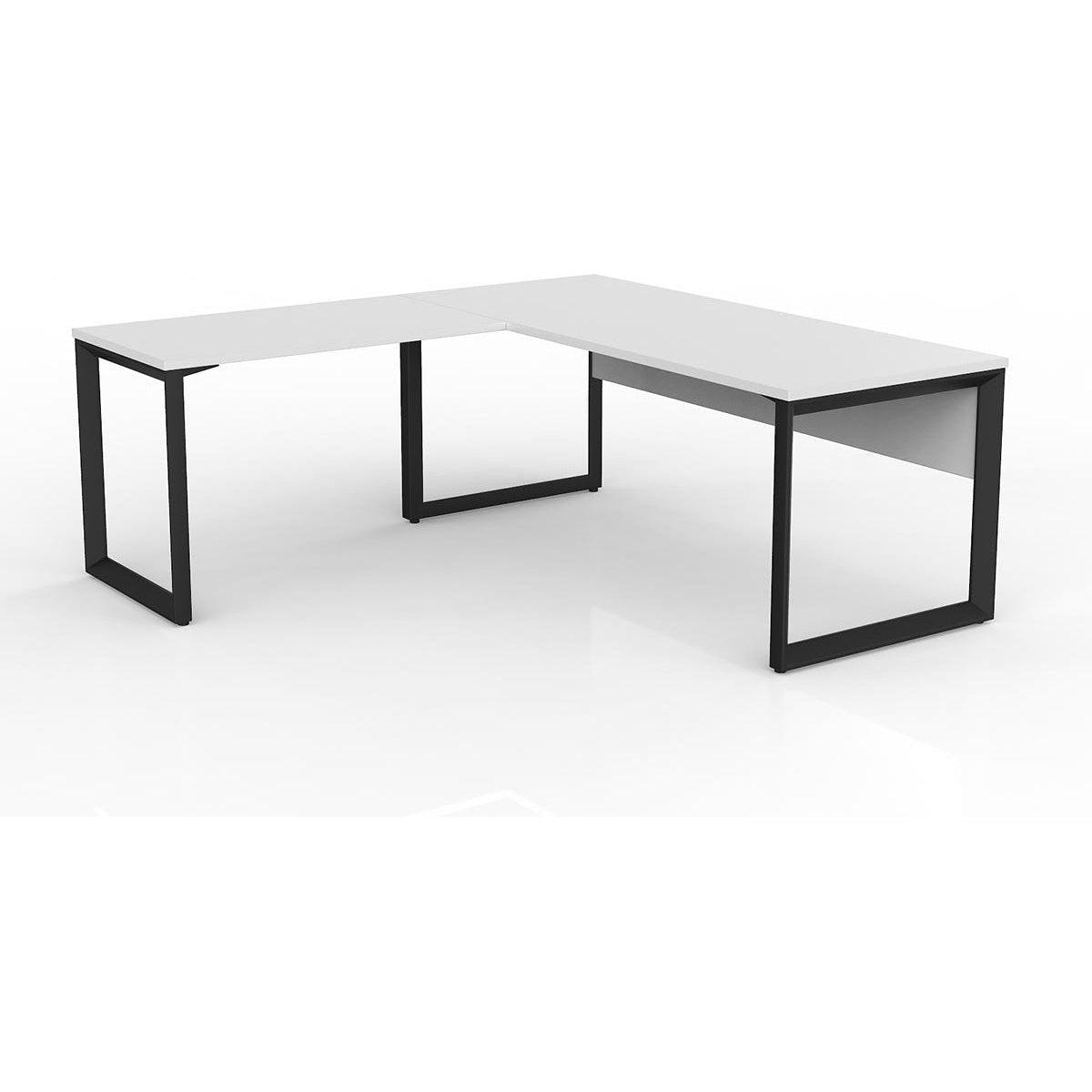 Anvil Desk with Return and Modesty - Left Hand