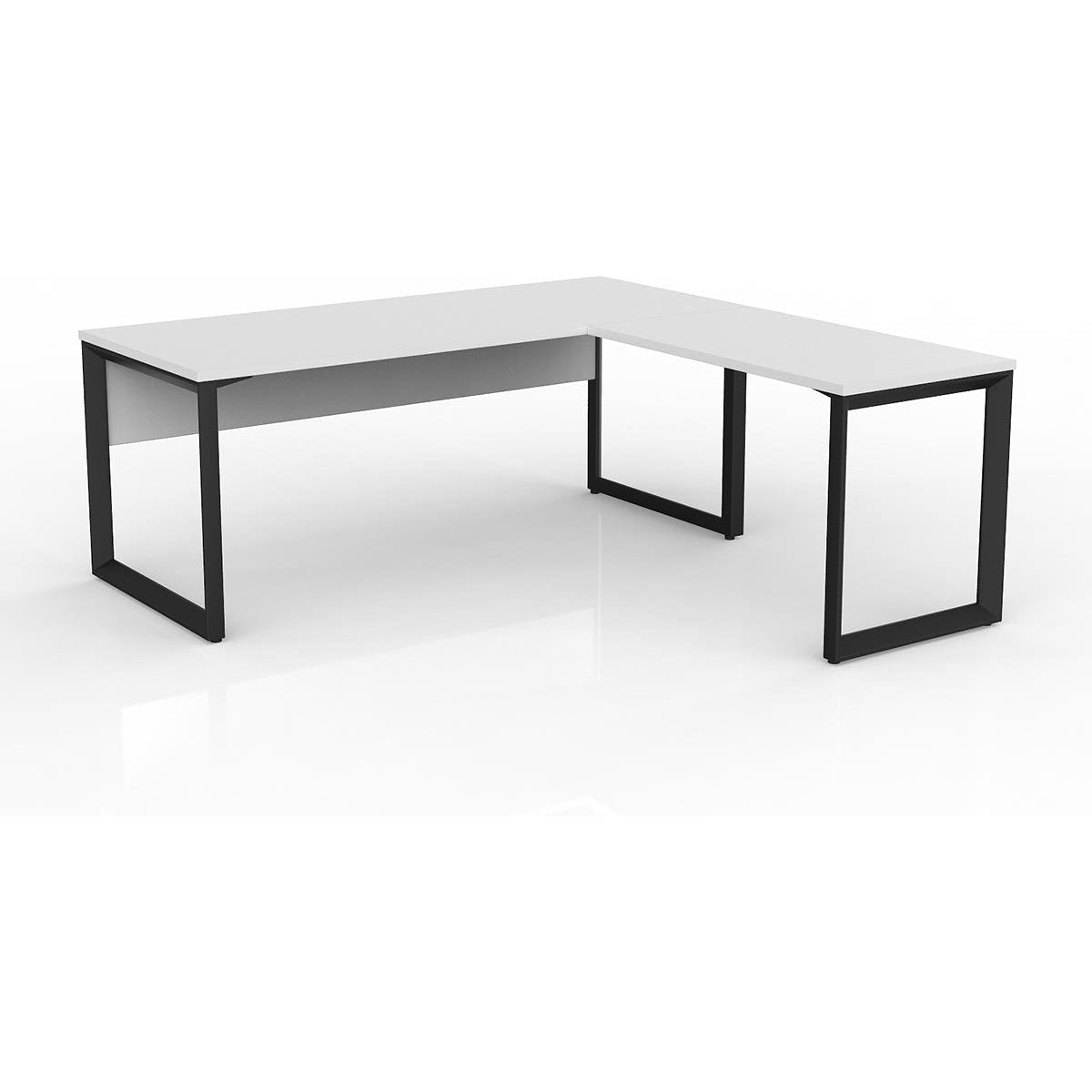 Anvil Desk with Return and Modesty - Right Hand