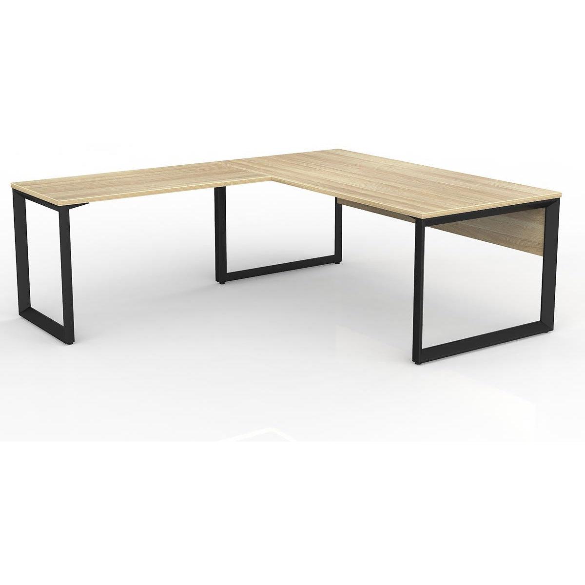 Anvil Desk with Return and Modesty - Left Hand