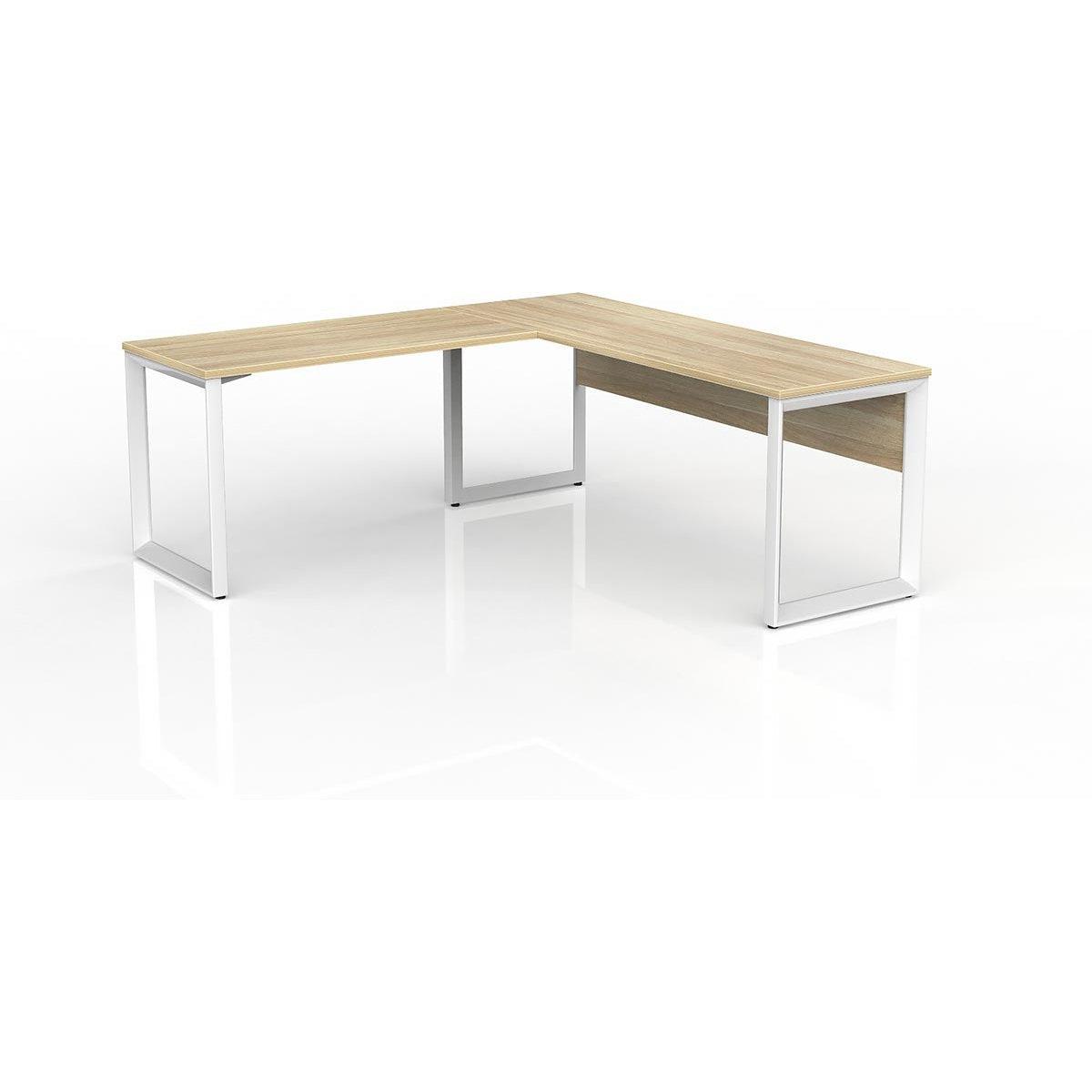 Anvil Desk with Return and Modesty - Left Hand