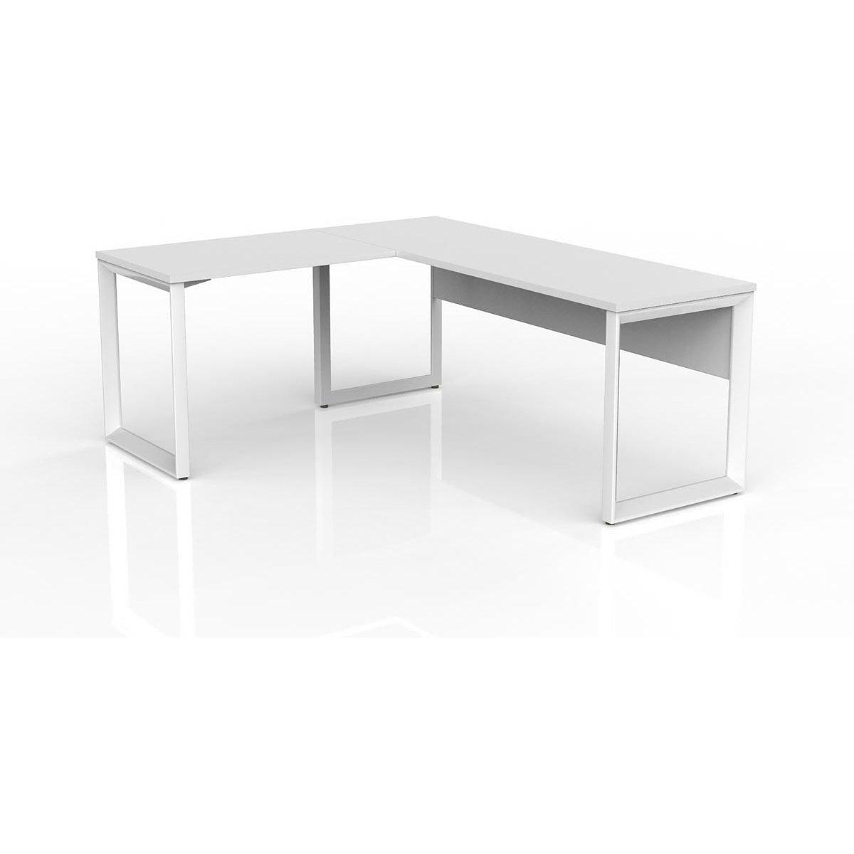 Anvil Desk with Return and Modesty - Left Hand