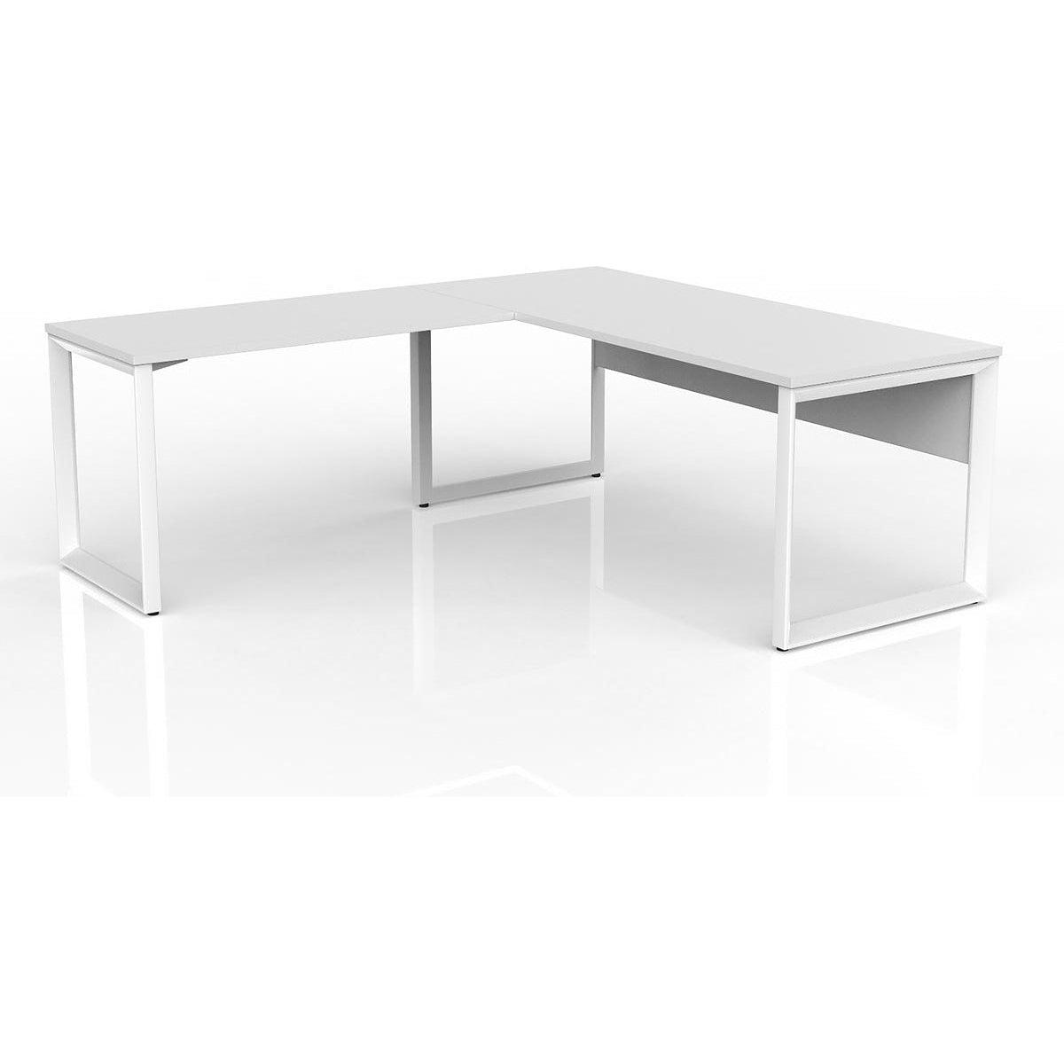 Anvil Desk with Return and Modesty - Left Hand