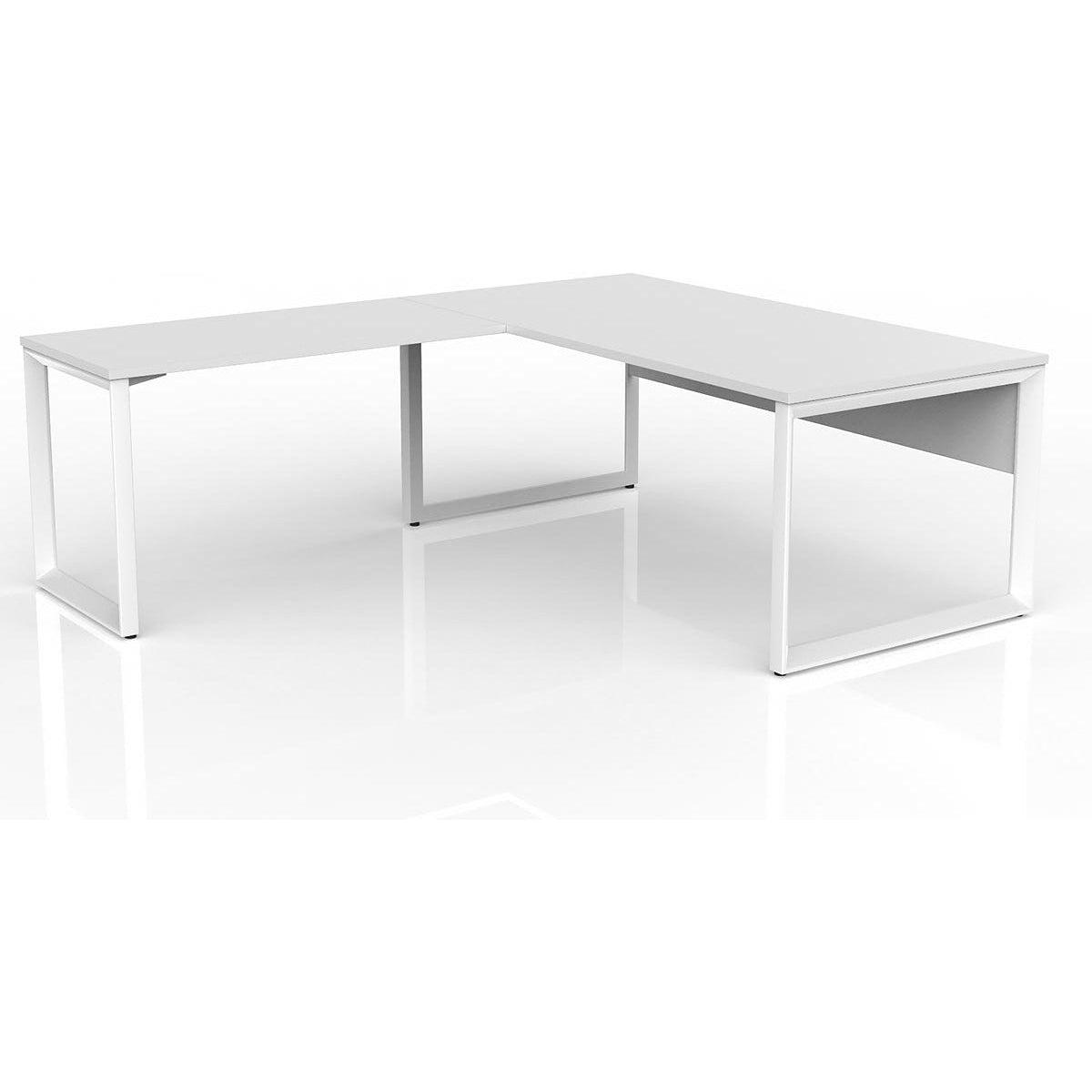 Anvil Desk with Return and Modesty - Left Hand