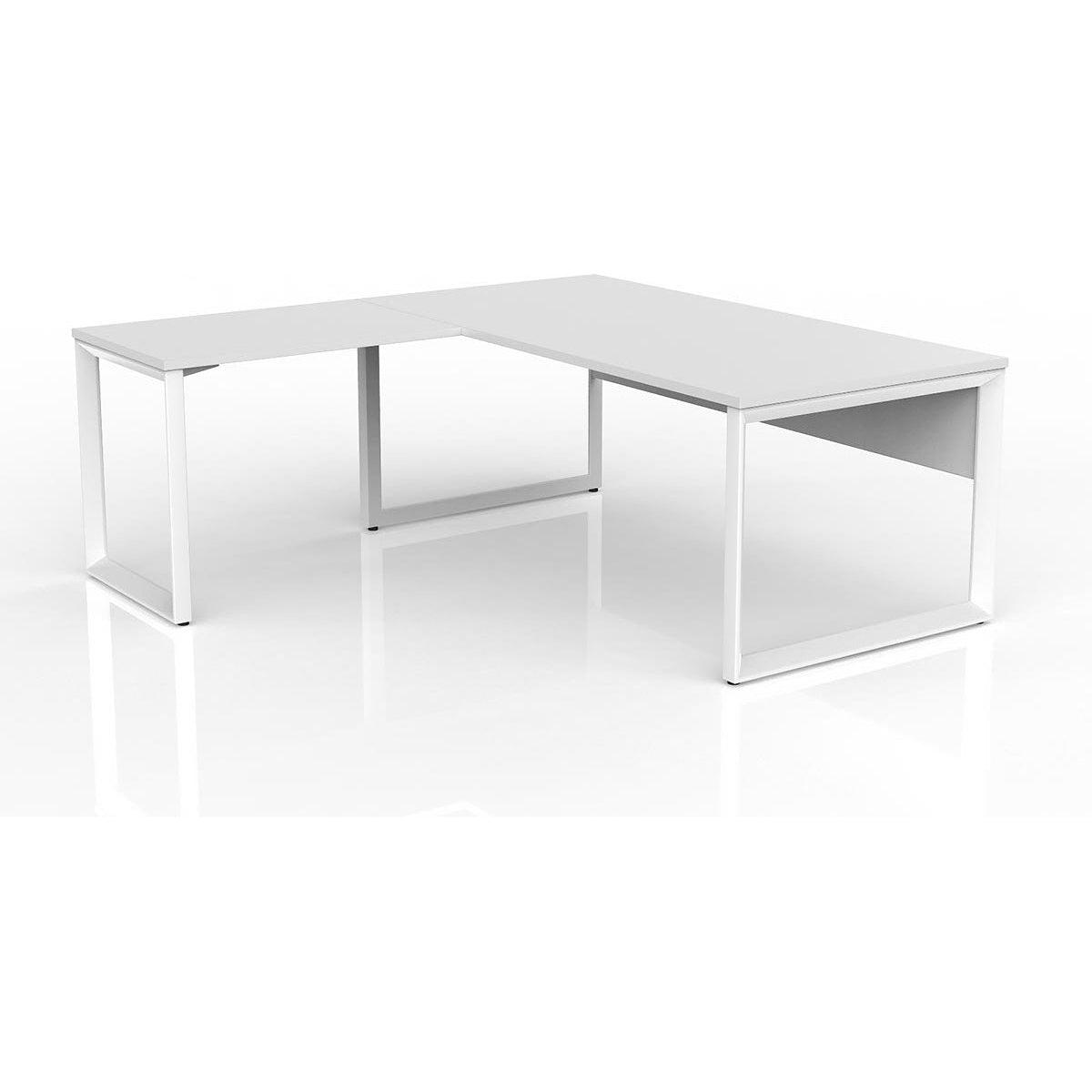 Anvil Desk with Return and Modesty - Left Hand