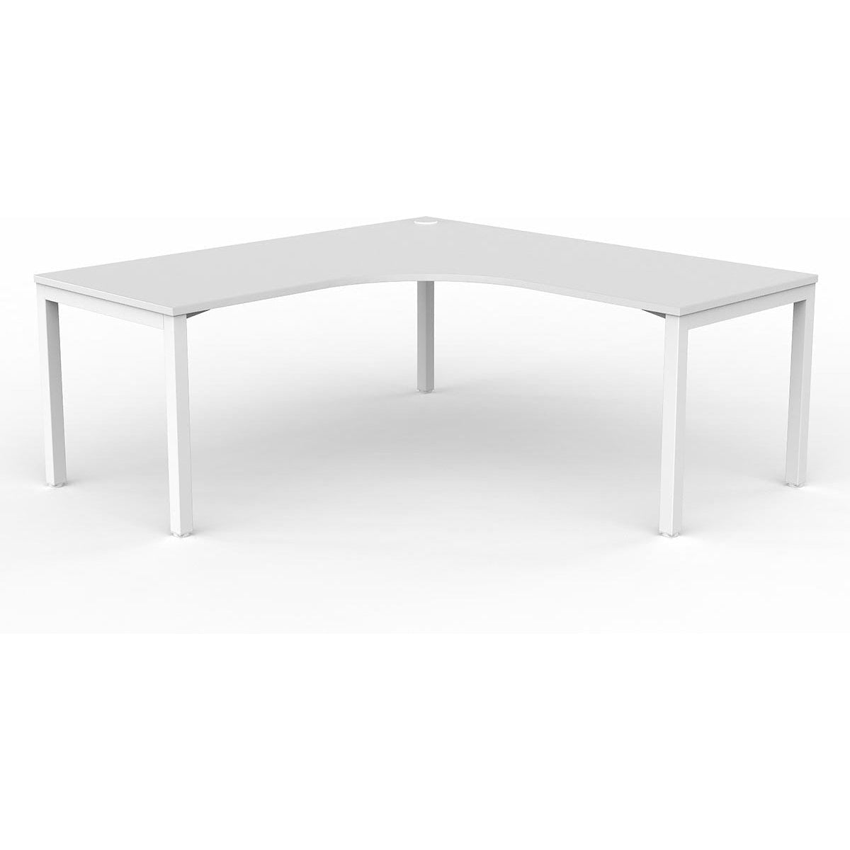 Axis Single 90-degree Workspace - White Worktop