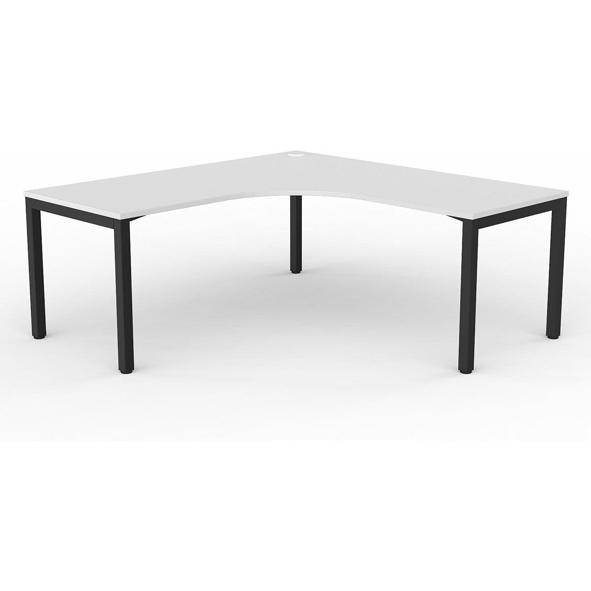 Axis Single 90-degree Workspace - White Worktop