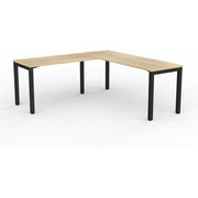 Axis Desk with Return - New Oak Worktop