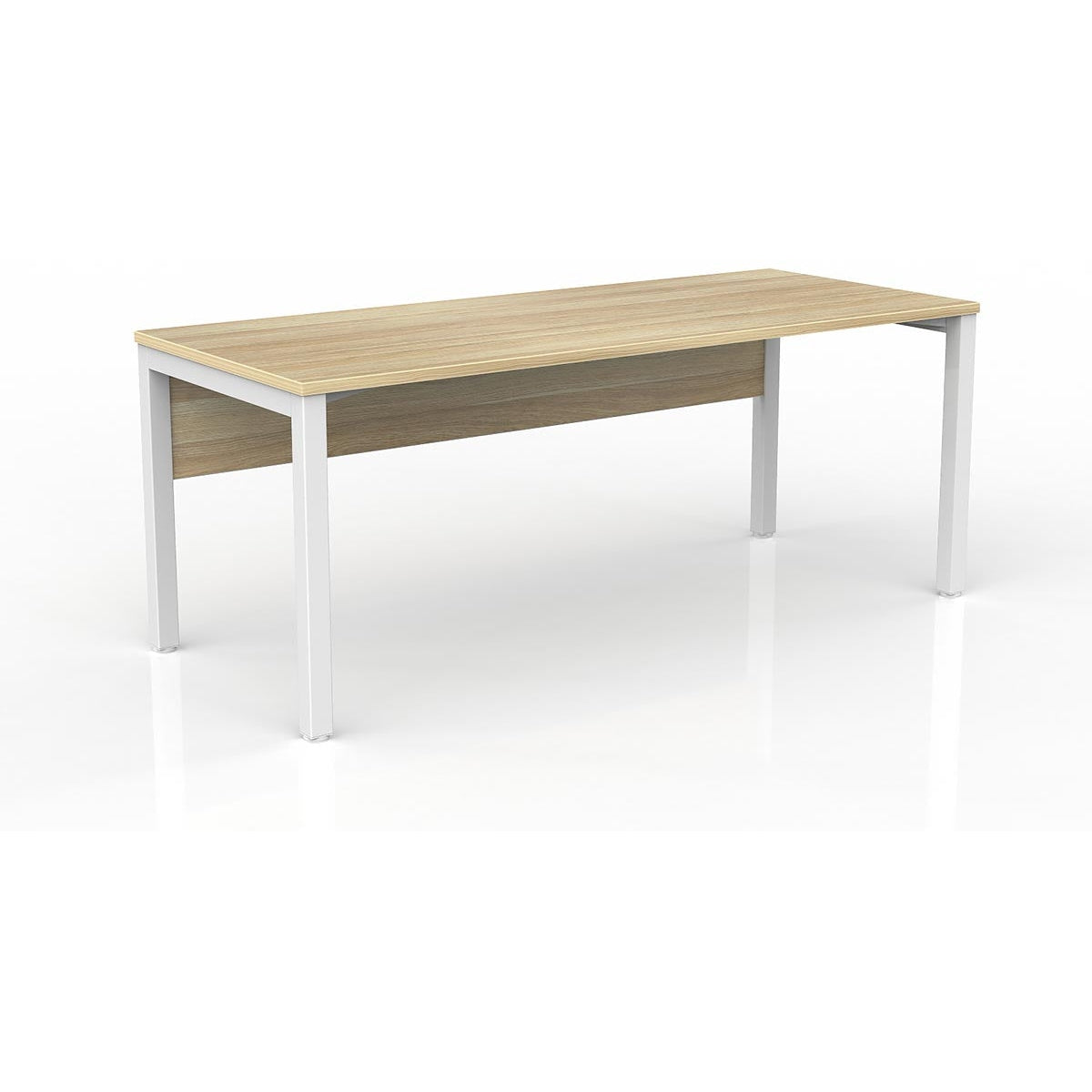 Axis Straight Desk with Melamine Modesty