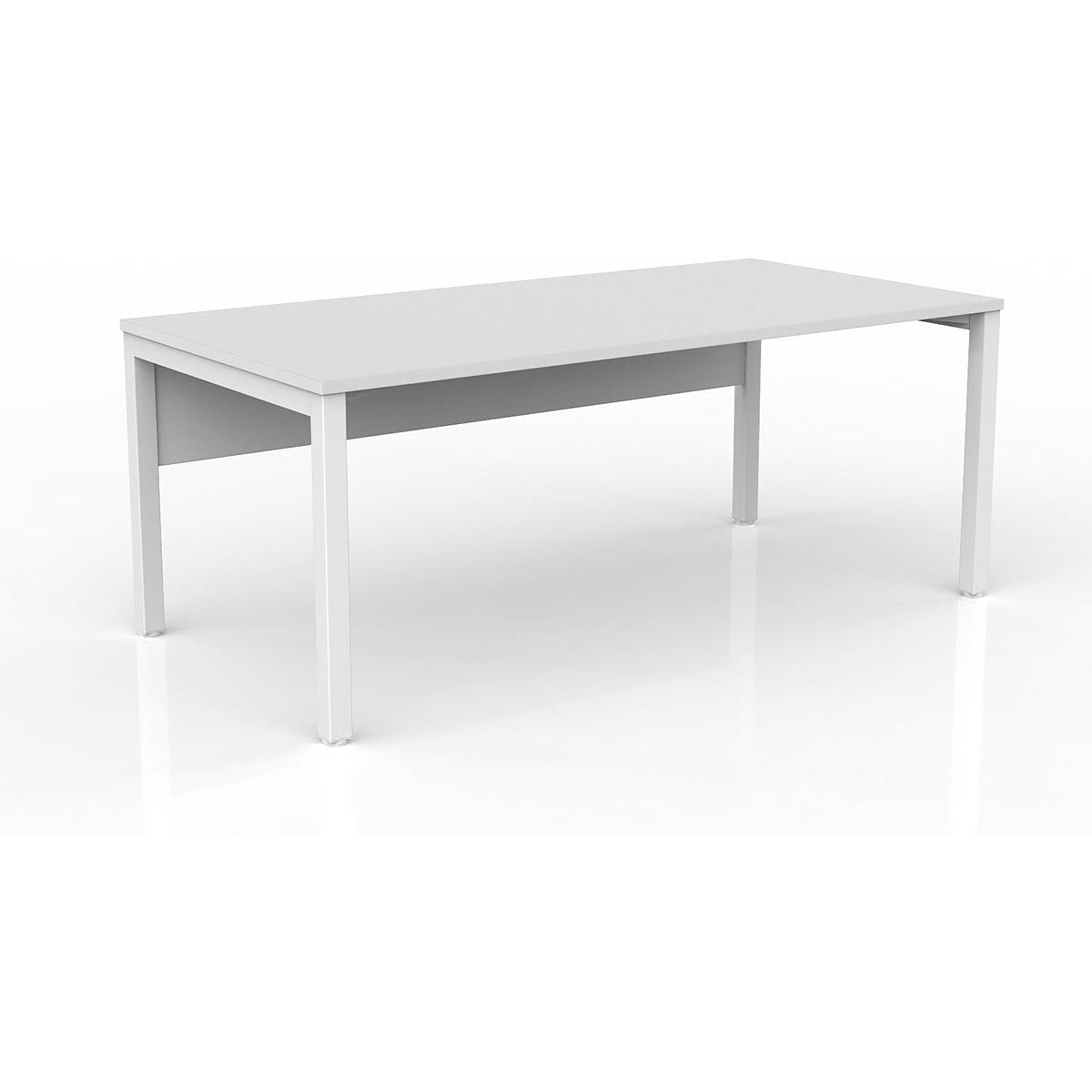 Axis Straight Desk with Melamine Modesty