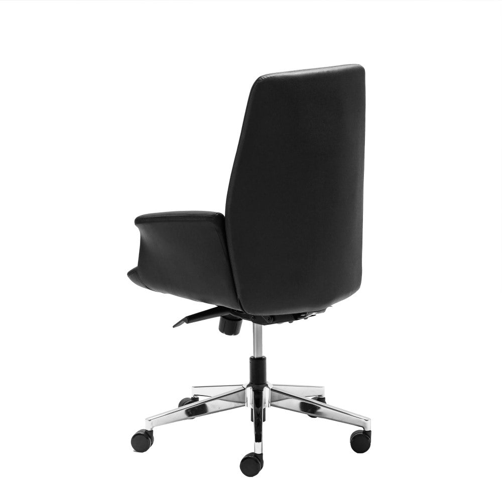 Accord Leather Medium Back Chair