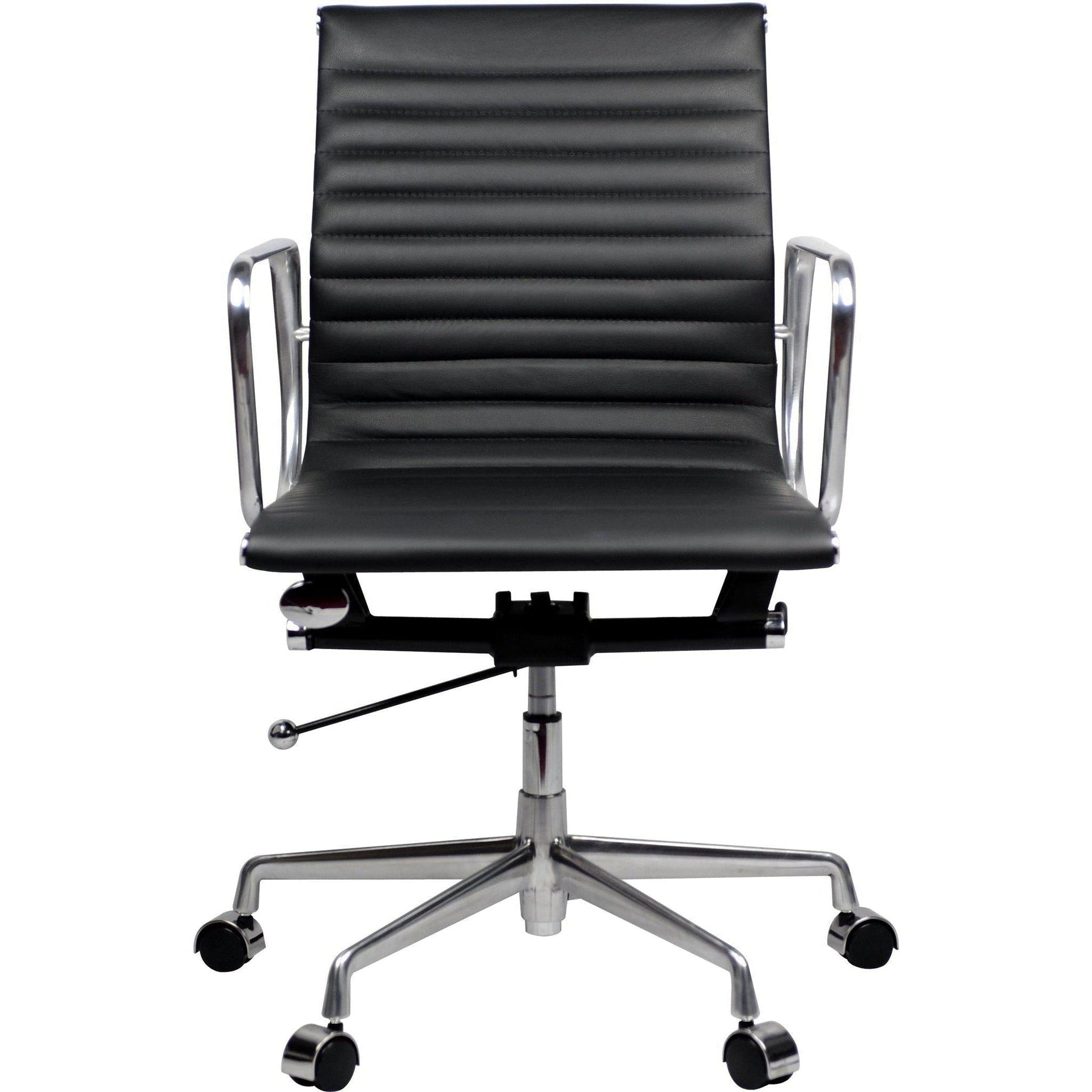 Aero Leather Mid Back Chair