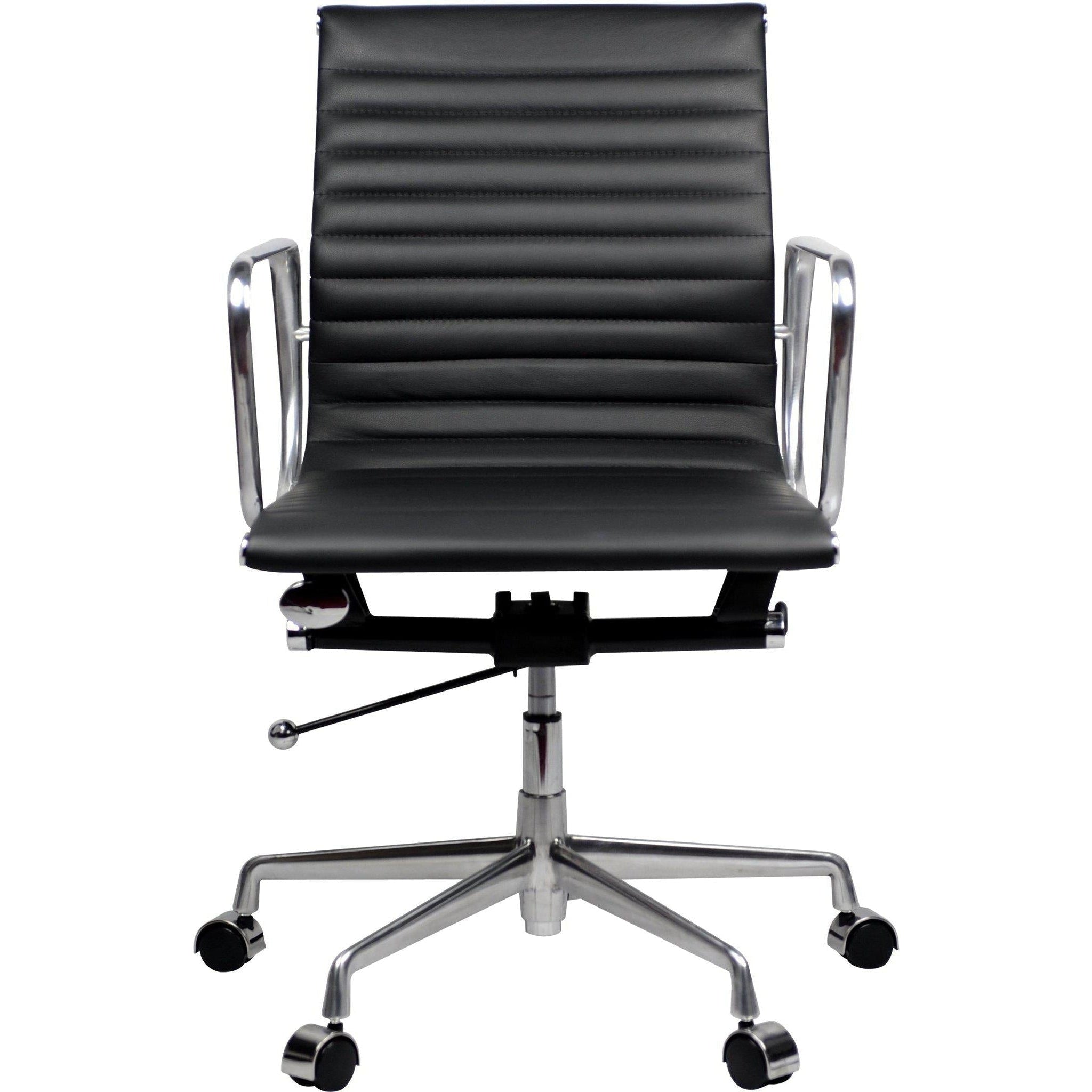 Aero Leather Mid Back Chair
