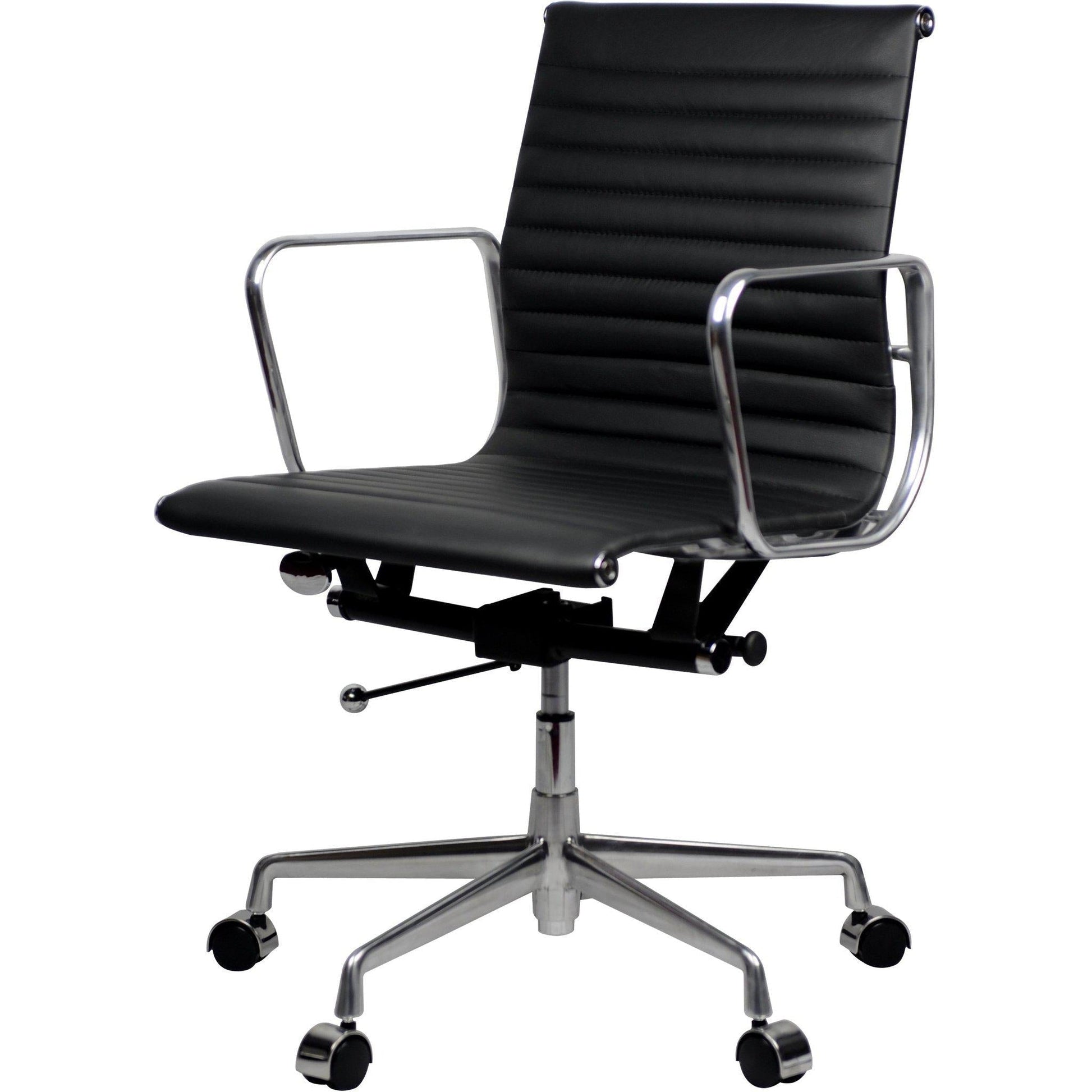 Aero Leather Mid Back Chair