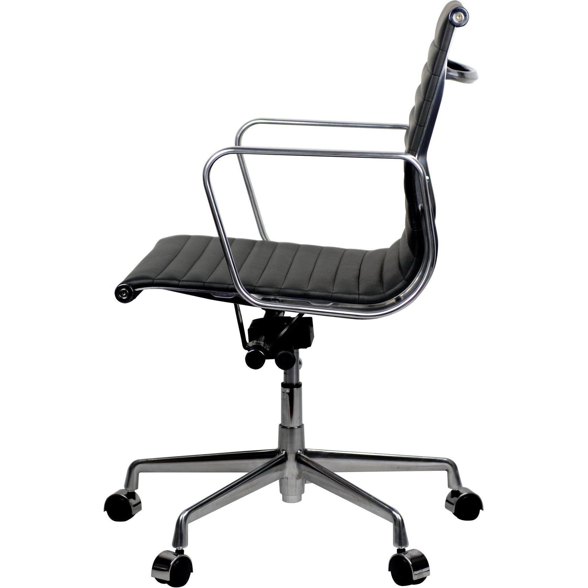 Aero Leather Mid Back Chair