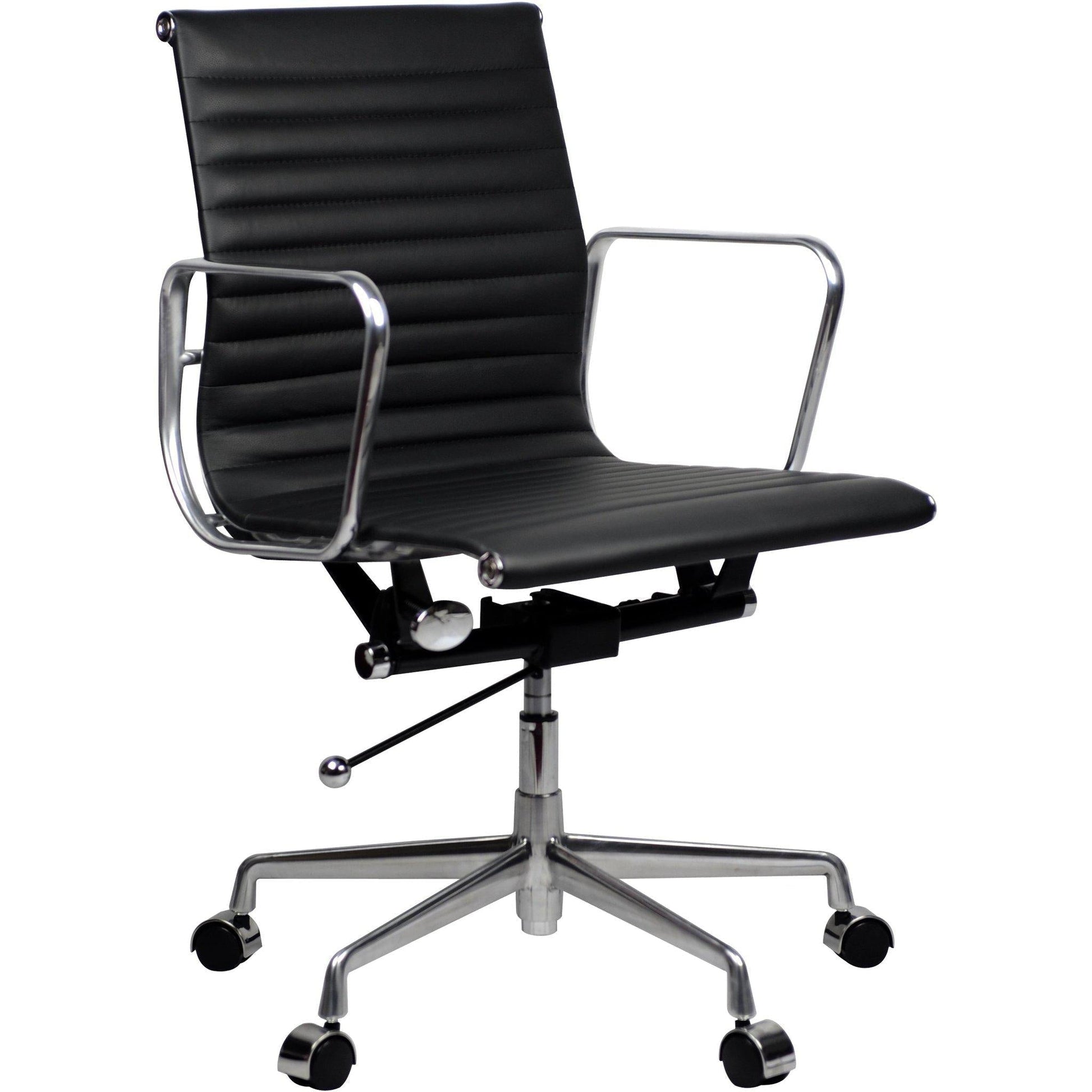 Aero Leather Mid Back Chair