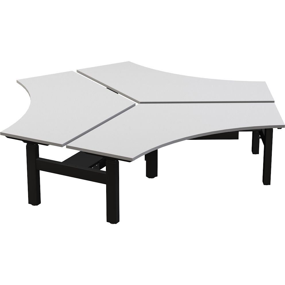 Agile+ Electric Height Adjustable 120 Degree Workstation