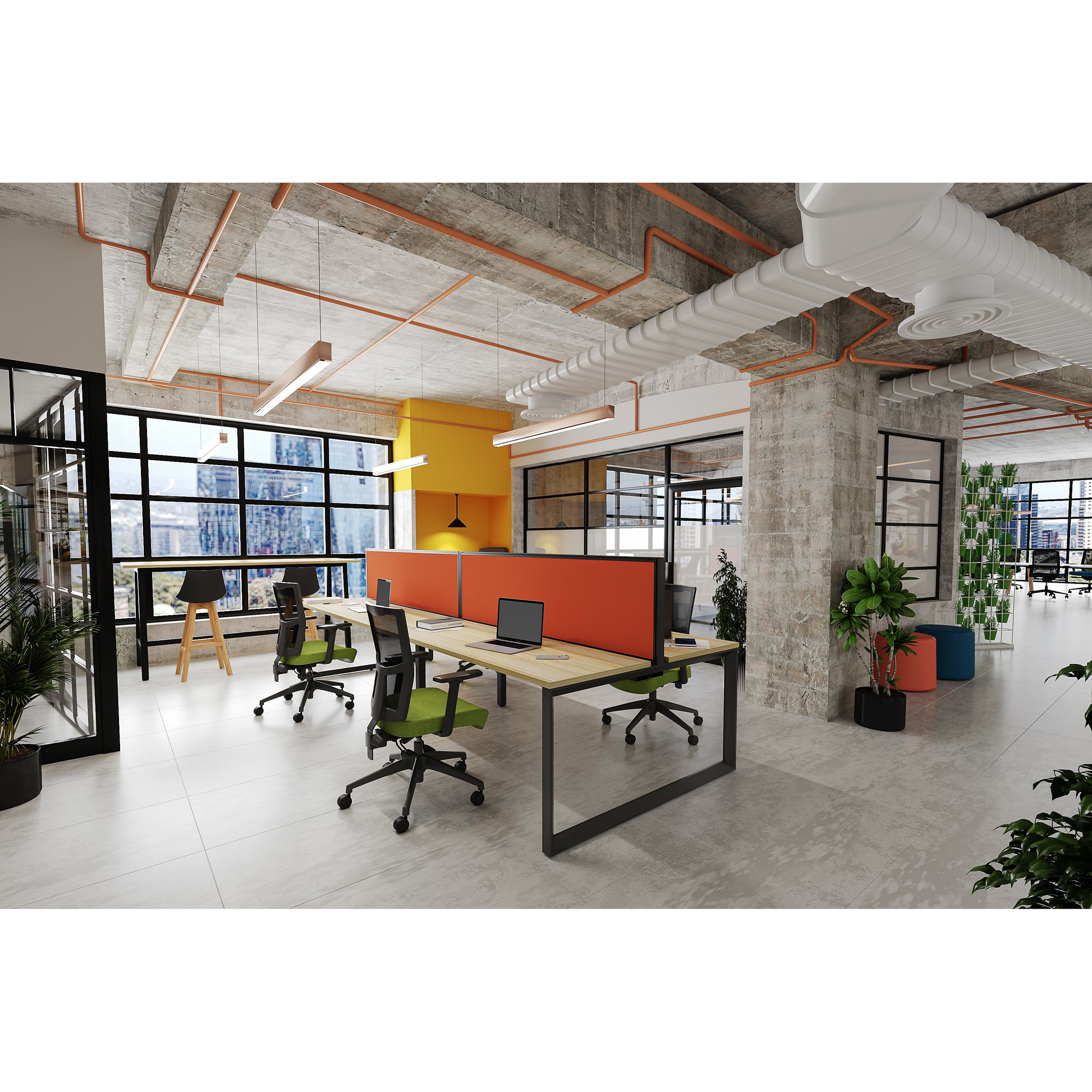 Anvil 4-User Double Sided Workspace