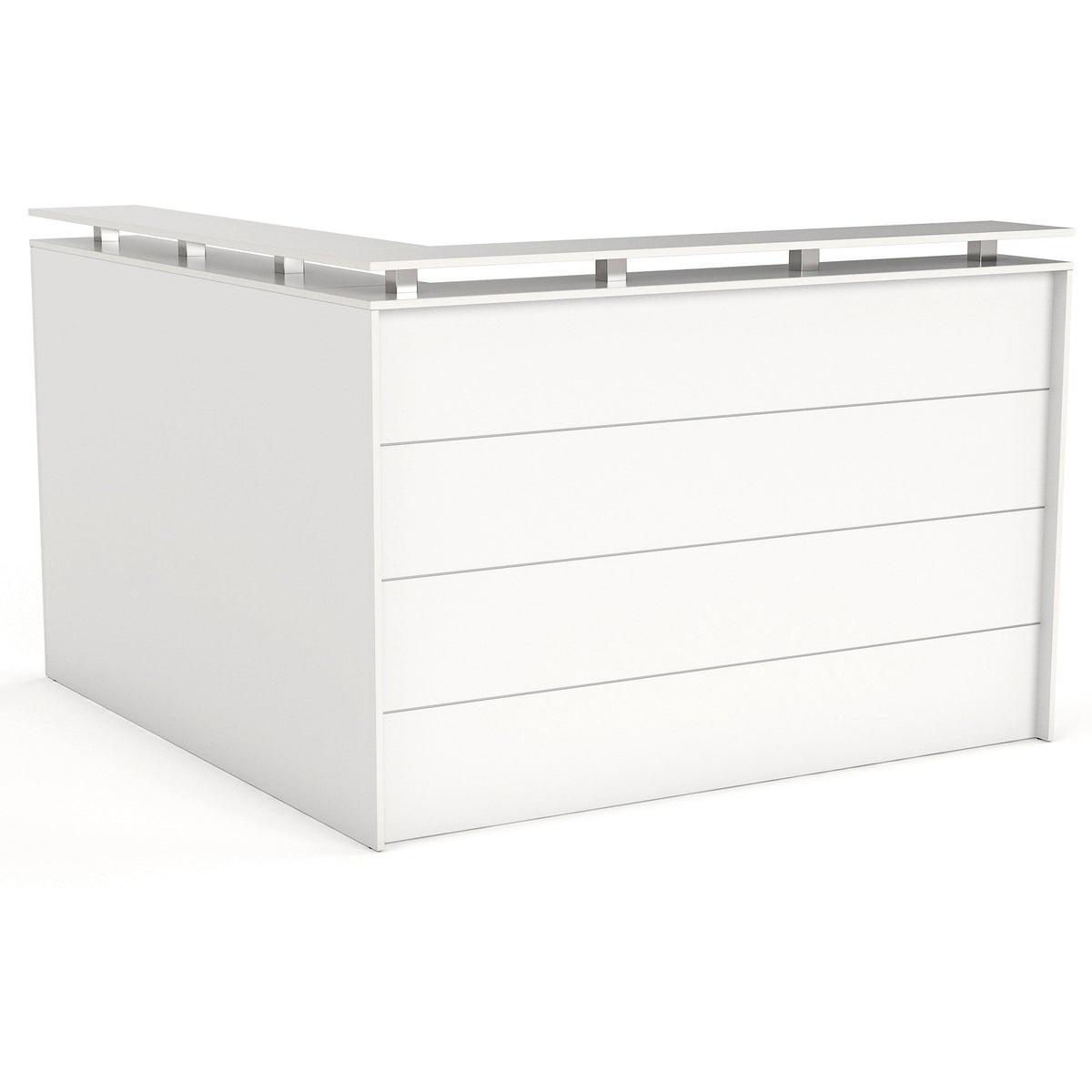 Reception Side Couinter Axis Corner Reception Counter with Poptop – The Office Furniture