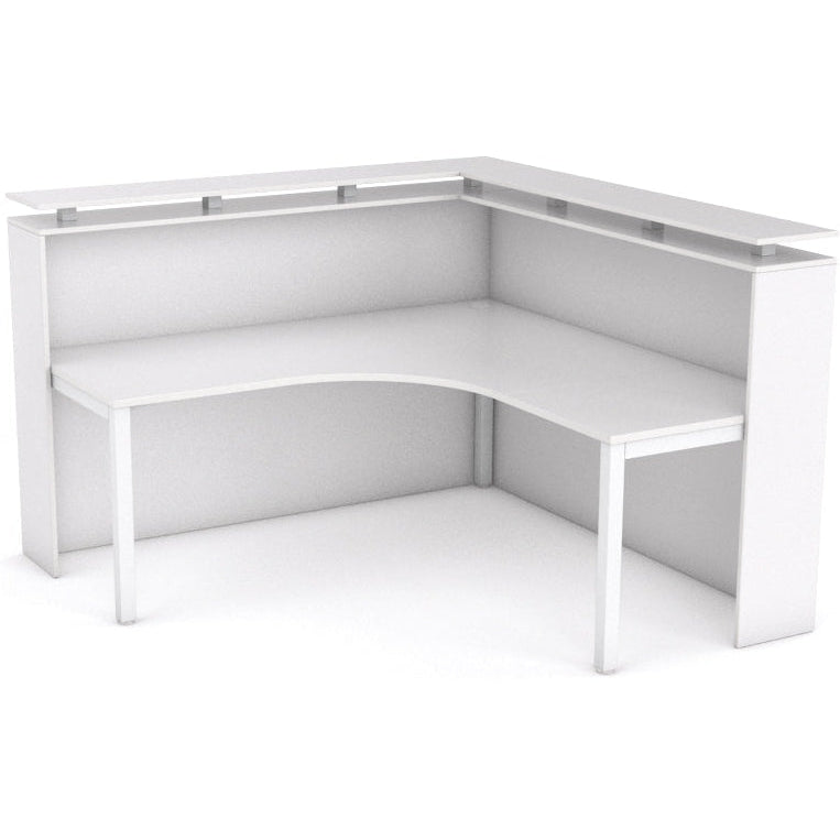 Reception Side Couinter Axis Corner Reception Counter with Poptop – The Office Furniture