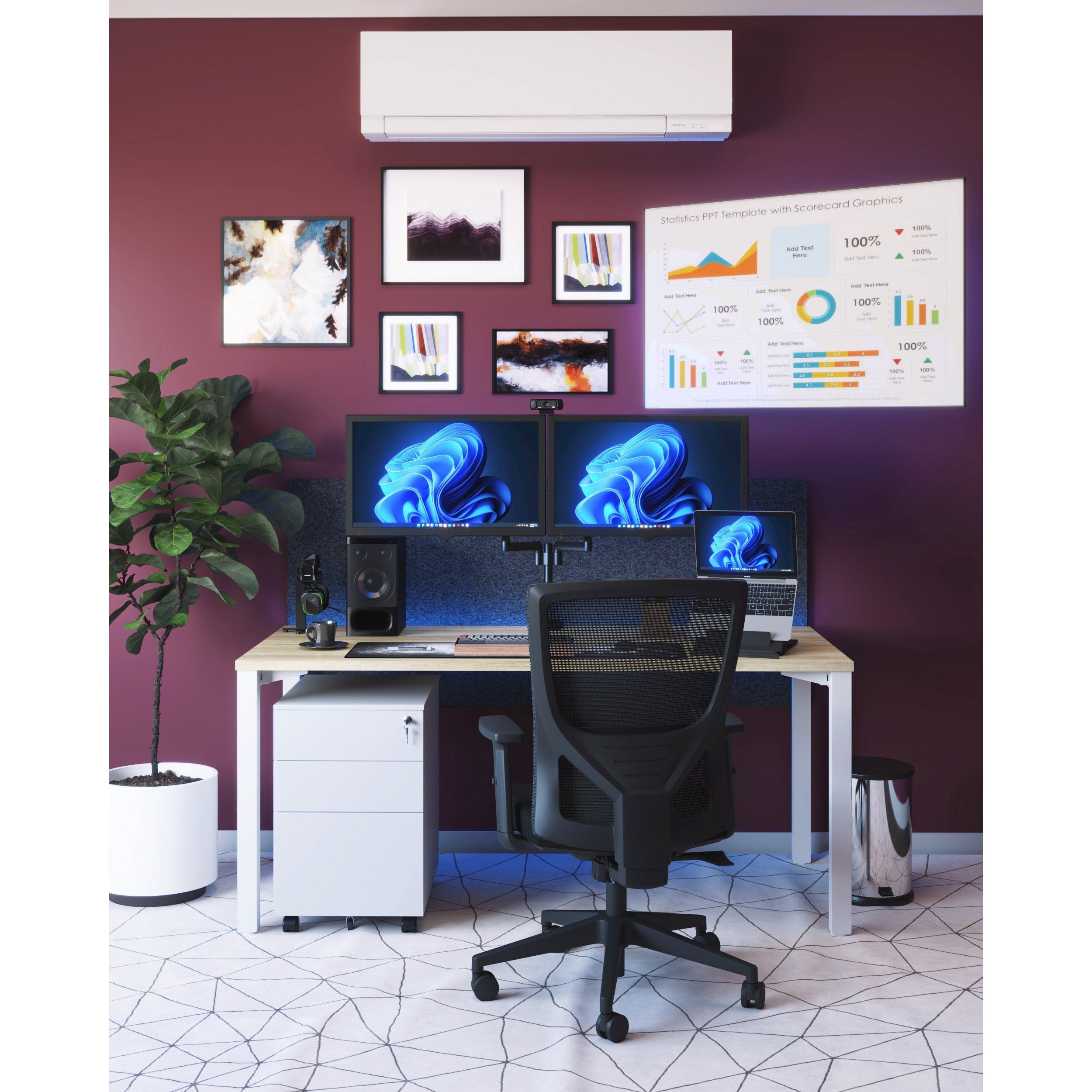 Axis Straight Desk