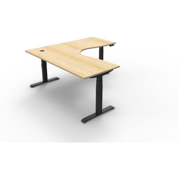 BOOST Plus + Electric Height Adjustable Corner Workstation