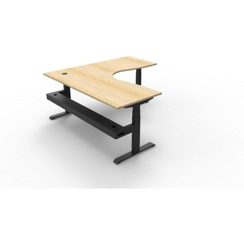 BOOST Plus + Electric Height Adjustable Corner Workstation